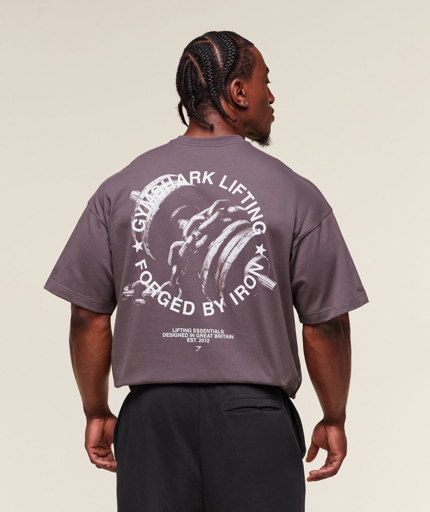 Gymshark Forged By Iron T-Shirt - Brushed Purple