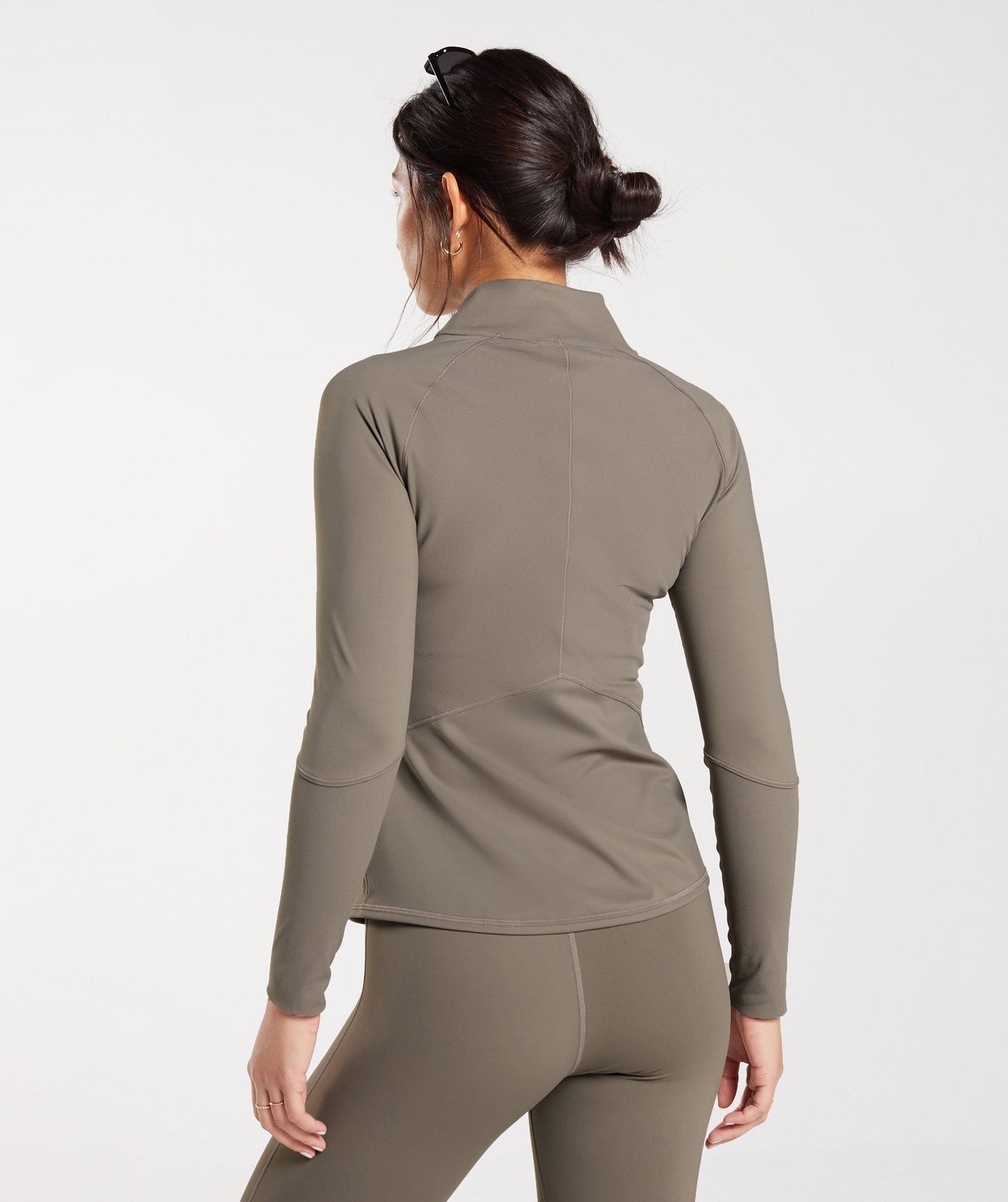 Gymshark Elevate Zip Up - Brushed Brown