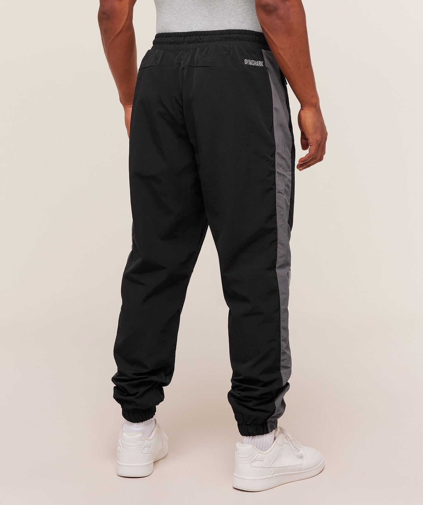 Gymshark Retro Track Pants - Black/Dark Grey/Smokey Grey