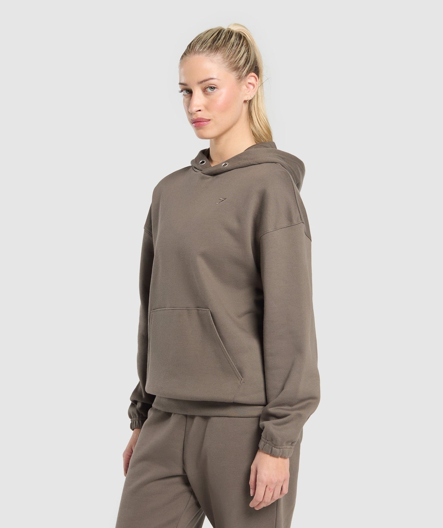 Gymshark Rest Day Sweats 2.0 Oversized Hoodie - Camo Brown