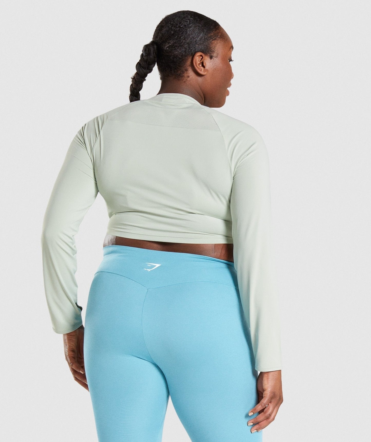 Gymshark Training Long Sleeve Crop Top - Light Green