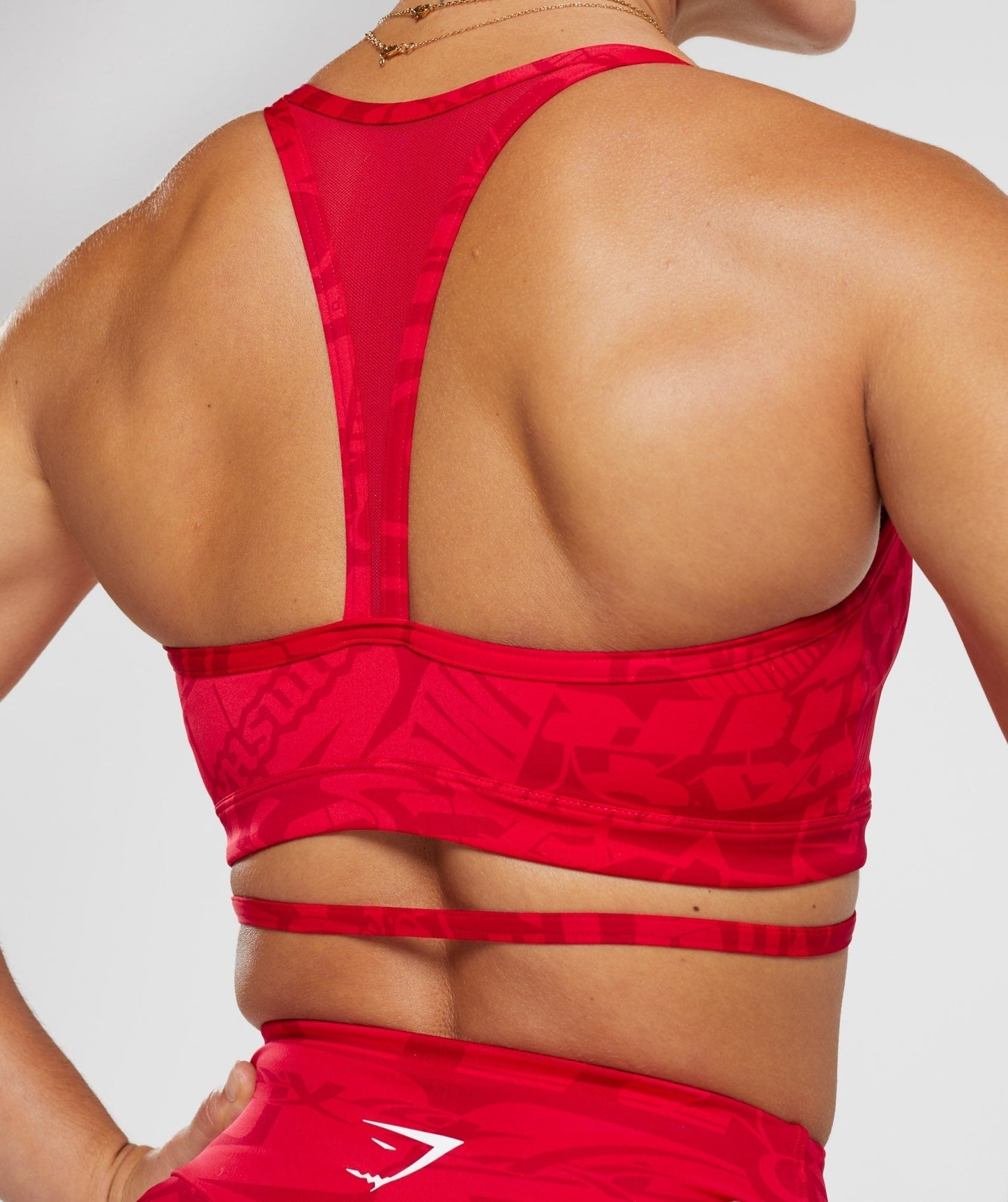 Gymshark GS Power Strappy Sports Bra - Zesty Red