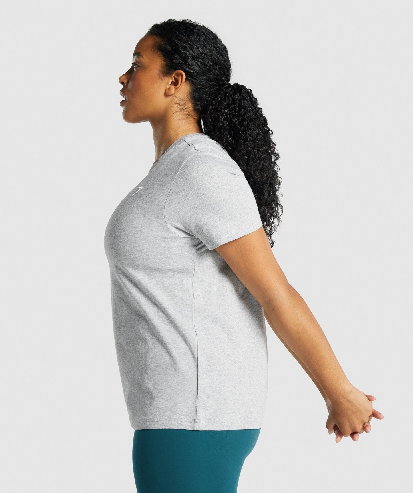Gymshark Training Basic Tee - Light Grey Marl