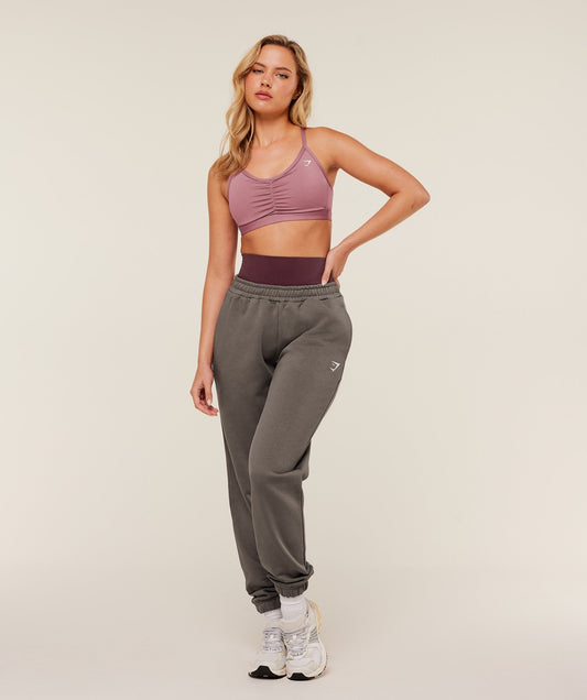 Gymshark Training Regular Fleece Joggers - Cool Brown