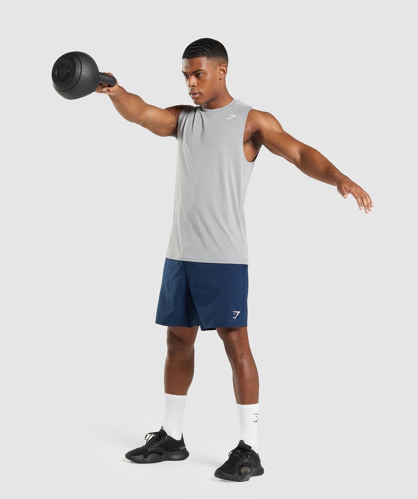 Gymshark Arrival Sleeveless Tee - Smokey Grey