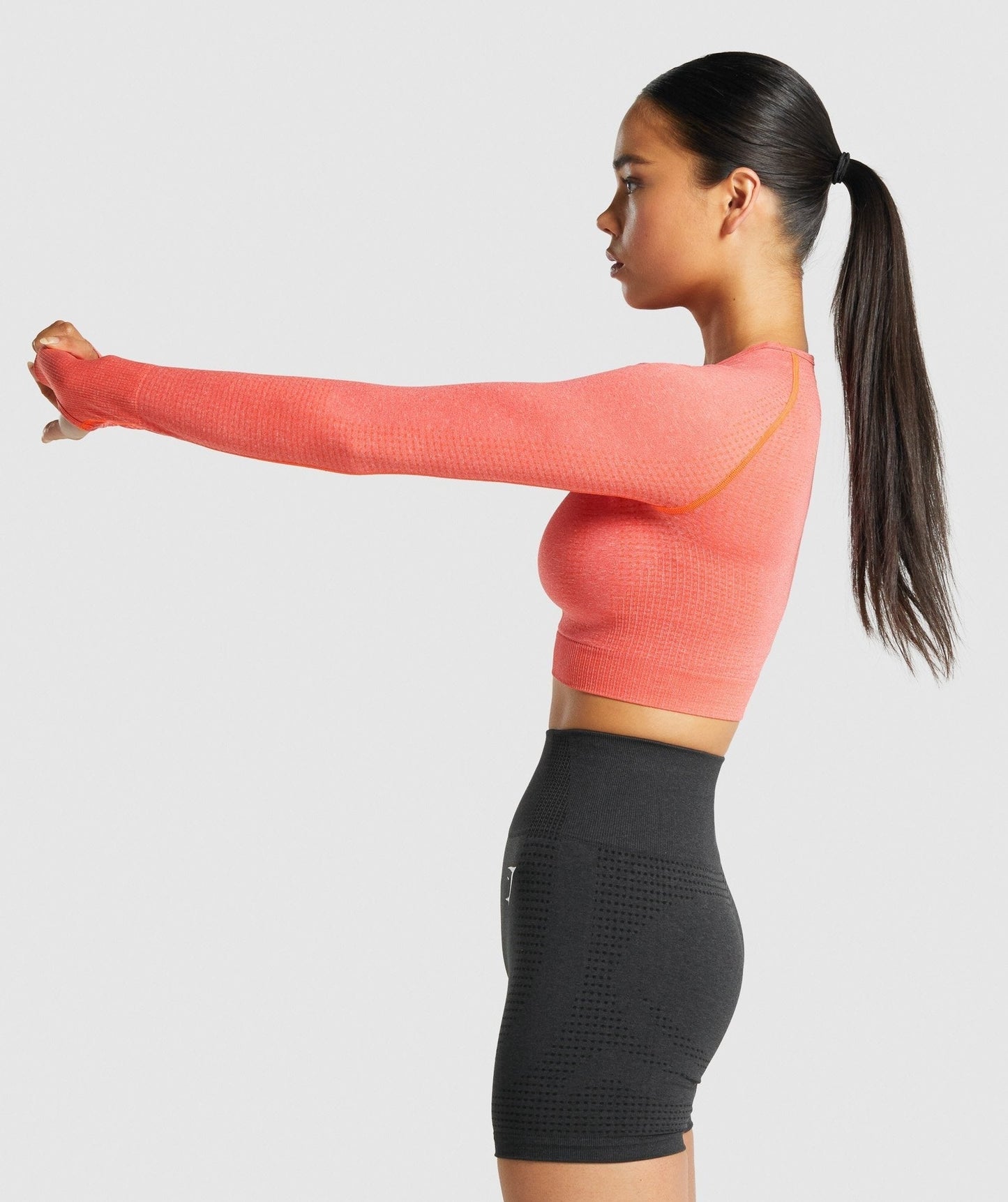 Gymshark Vital Crop Top - Orange Marl