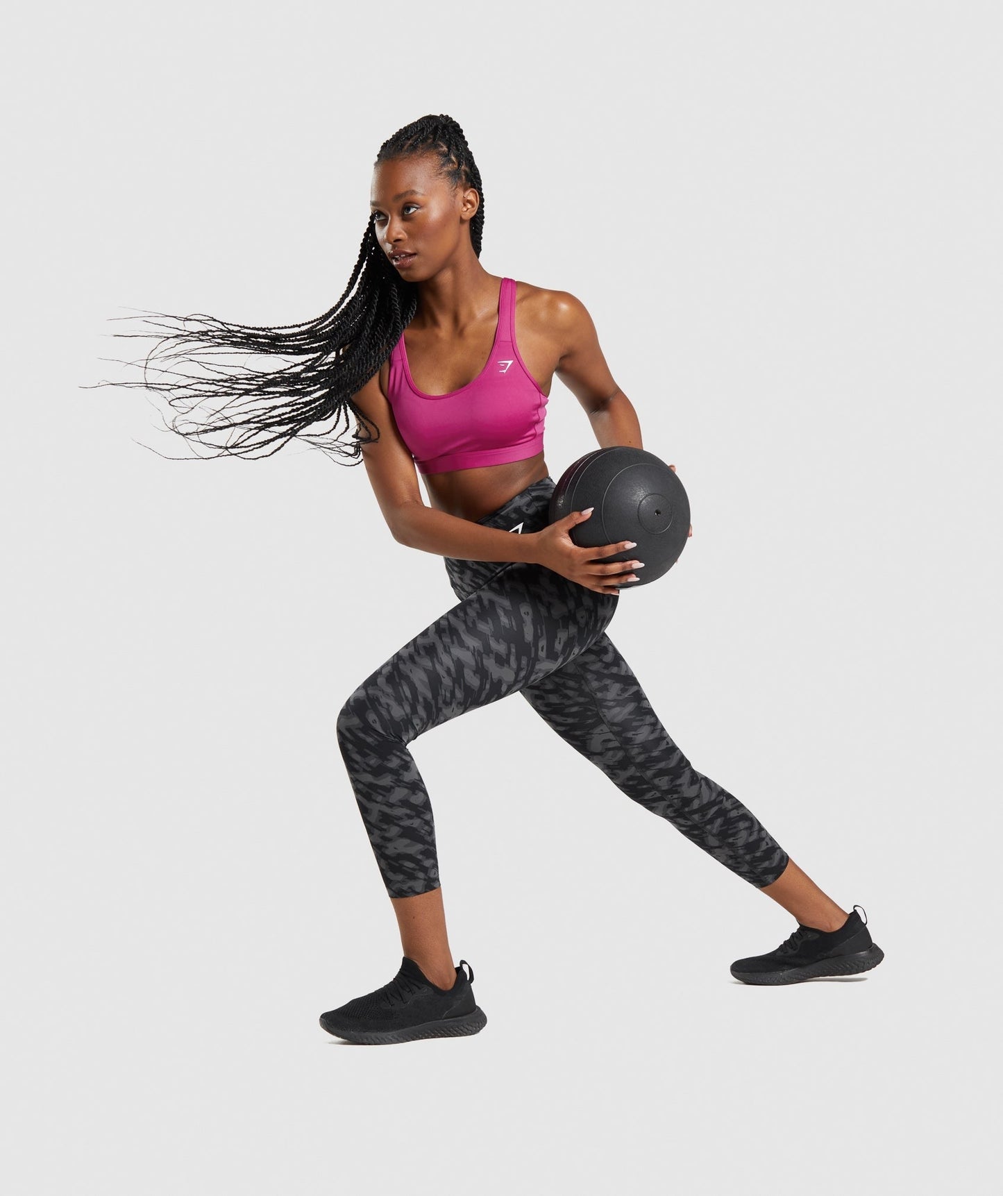 Gymshark Scoop Neck Sports Bra - Dragon Pink