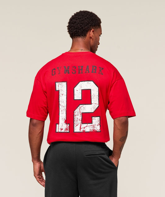 Gymshark Campus T-Shirt - Athletic Red