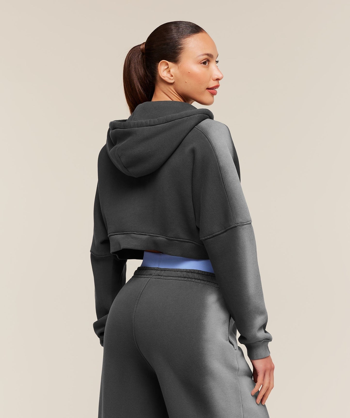 Gymshark Pump Washed Zip Through Hoodie - Onyx Grey/Stratus Grey