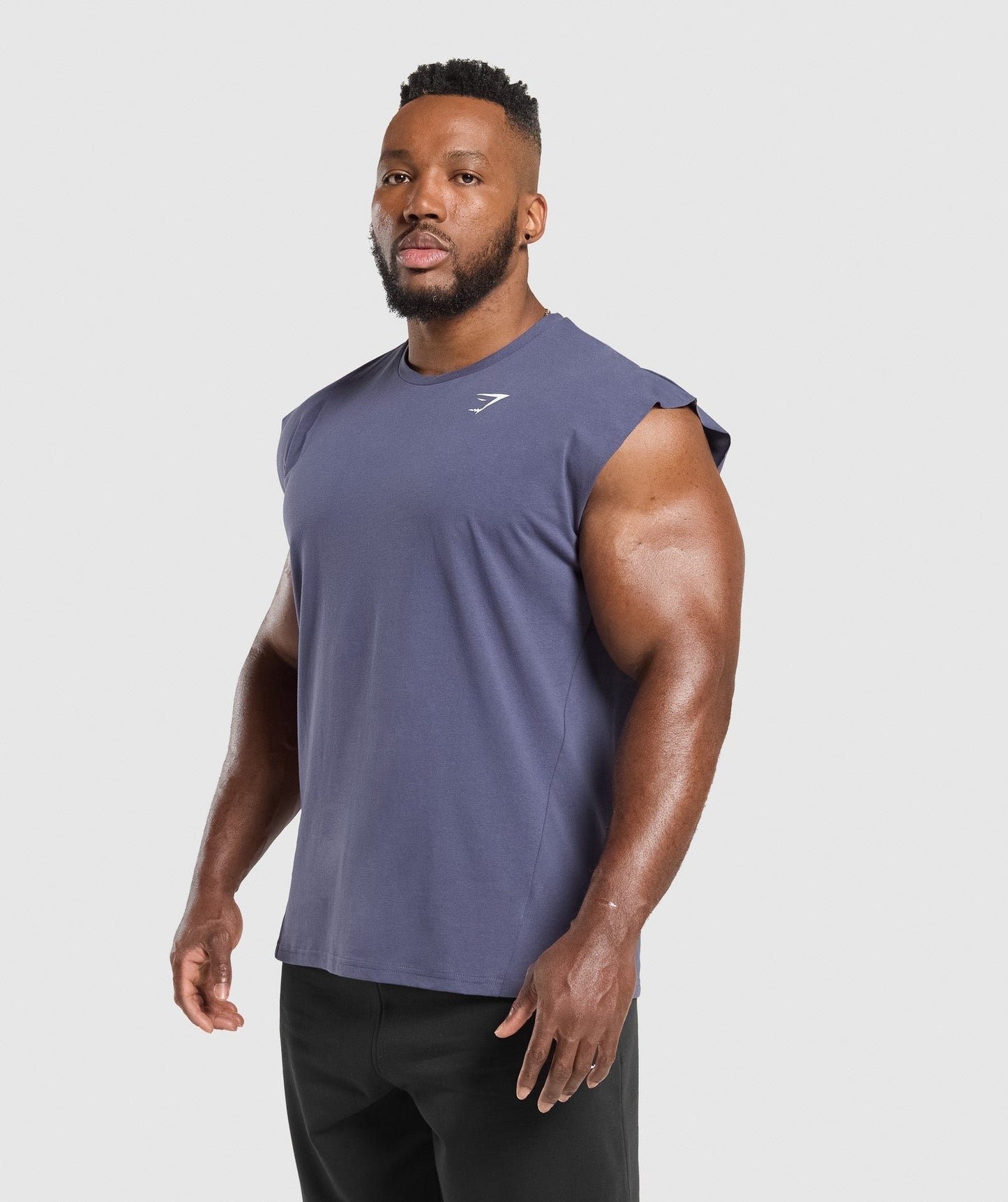 Gymshark Critical Cut Off Tank - Weighted Purple