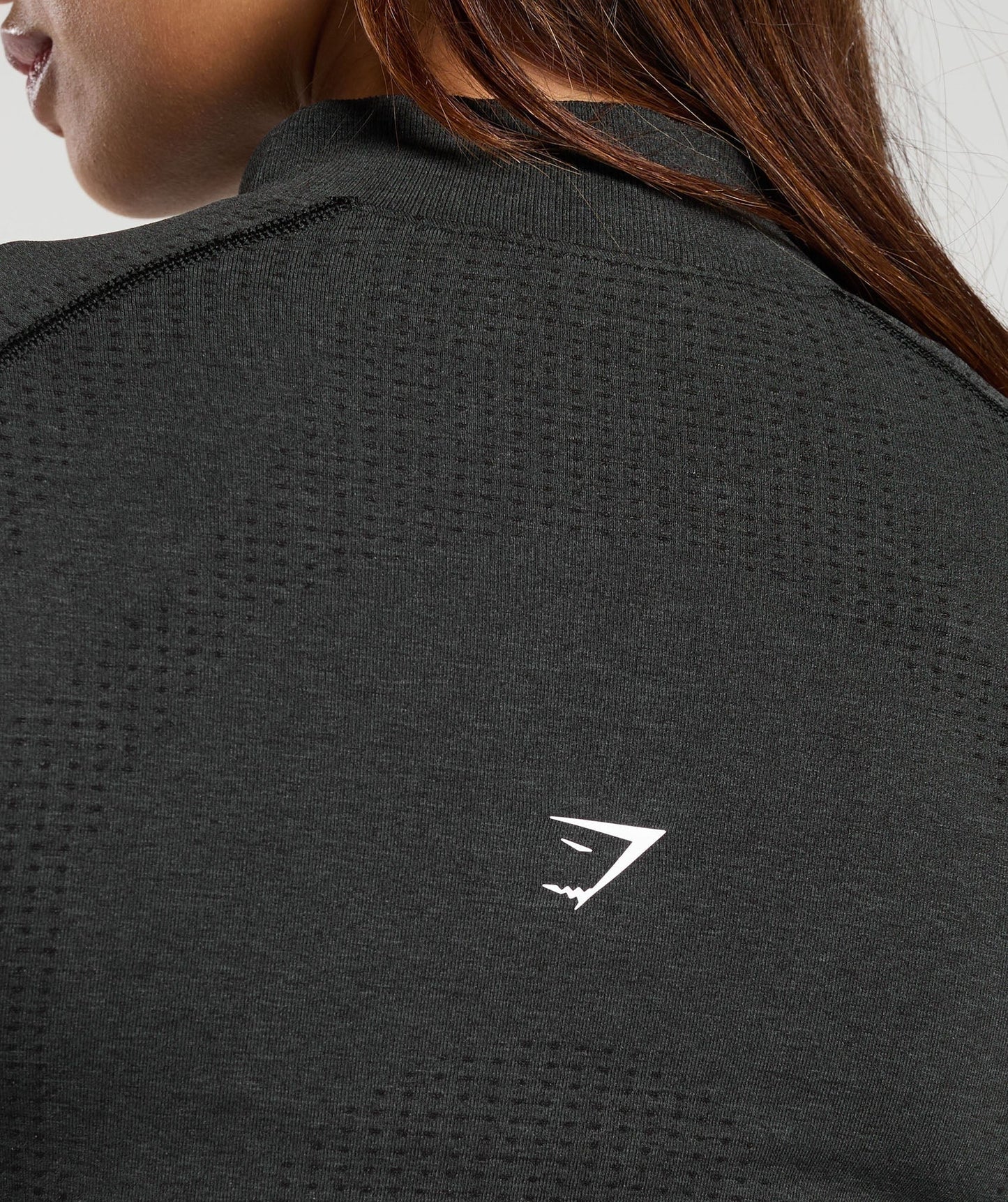 Gymshark Vital 1/2 Zip - Black Marl