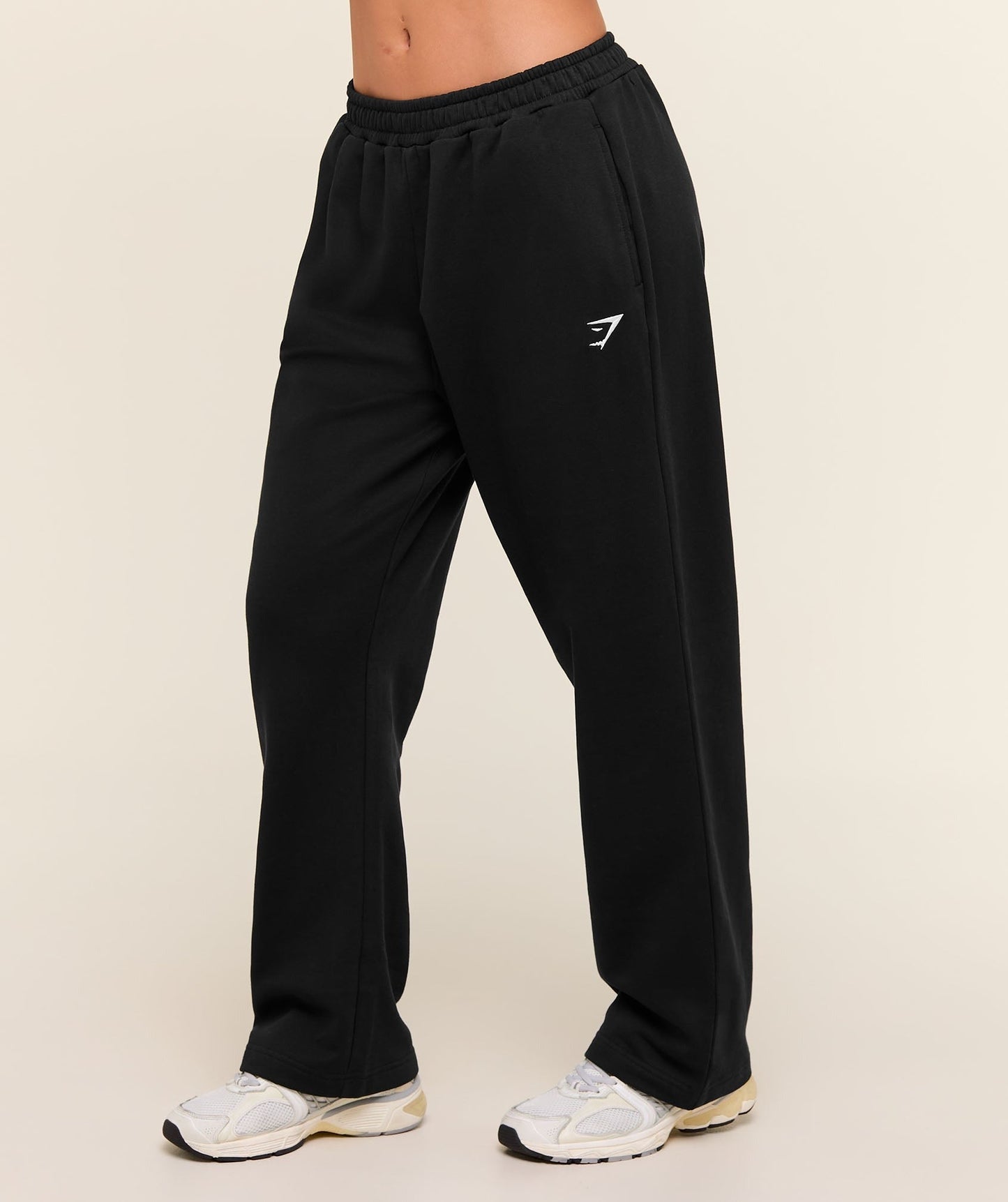 Gymshark Training Fleece Straight Leg Regular Joggers - Black