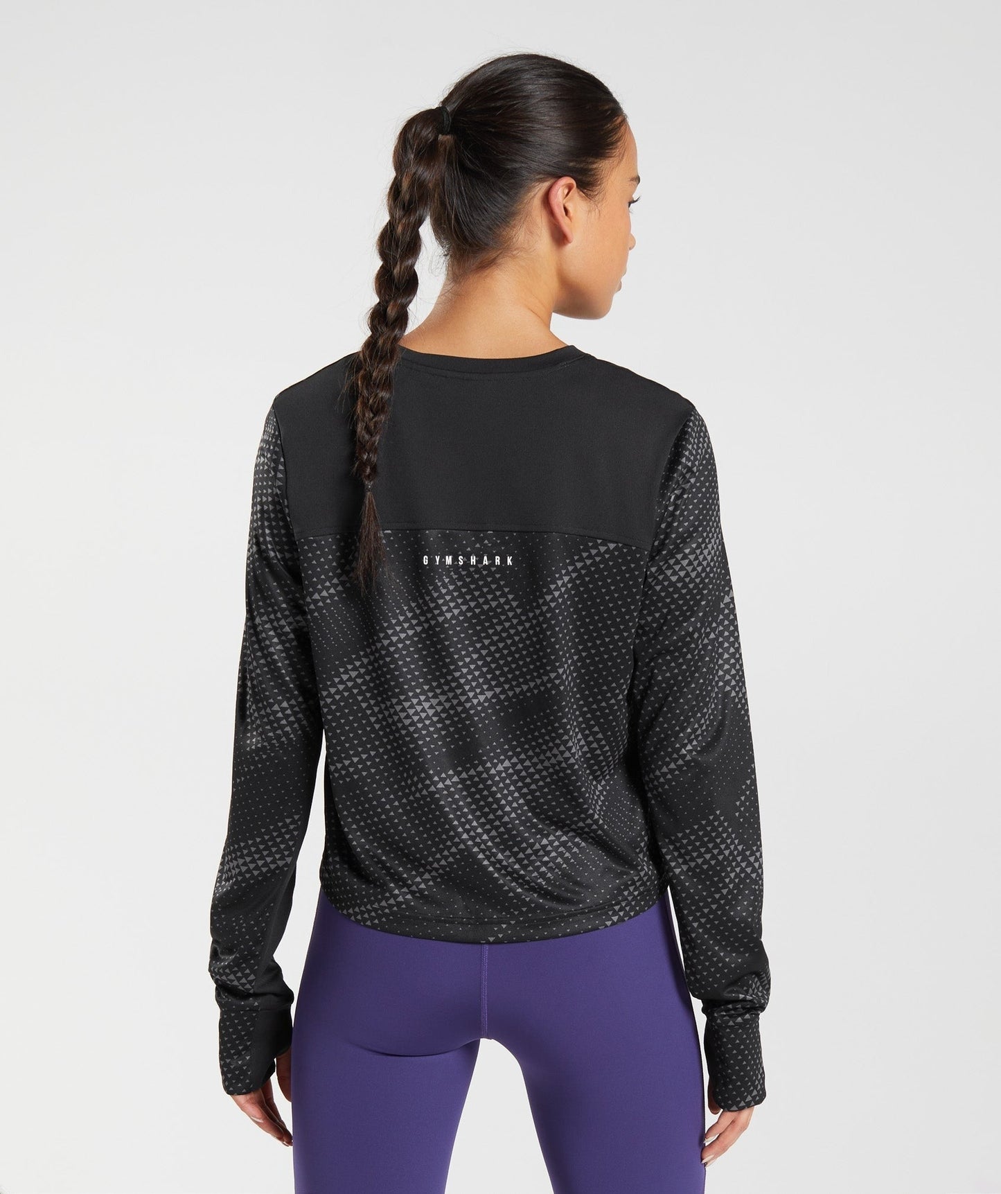 Gymshark Sport Printed Long Sleeve T-Shirt - Black Print