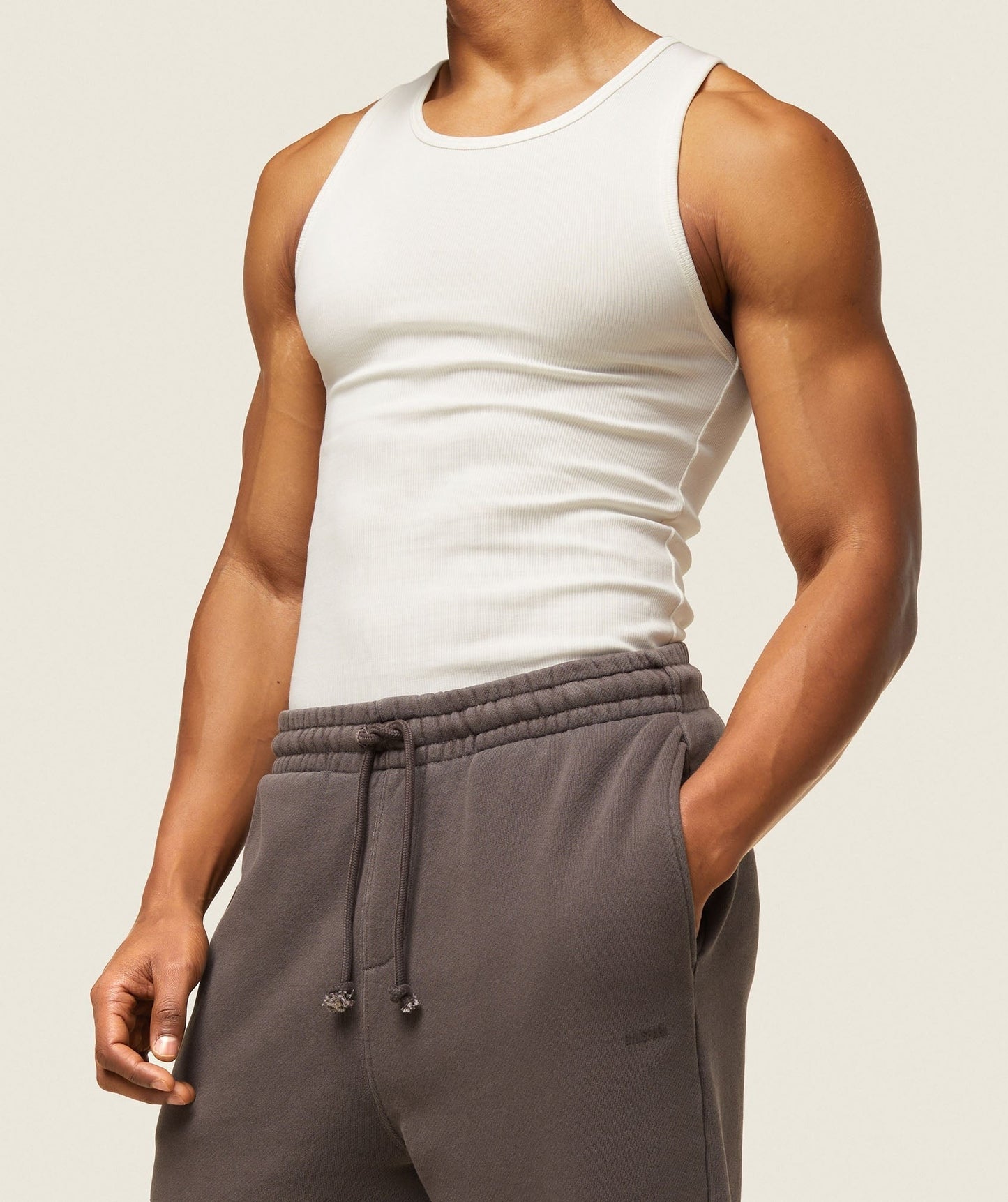 Gymshark everywear Ribbed Tank - Soft White