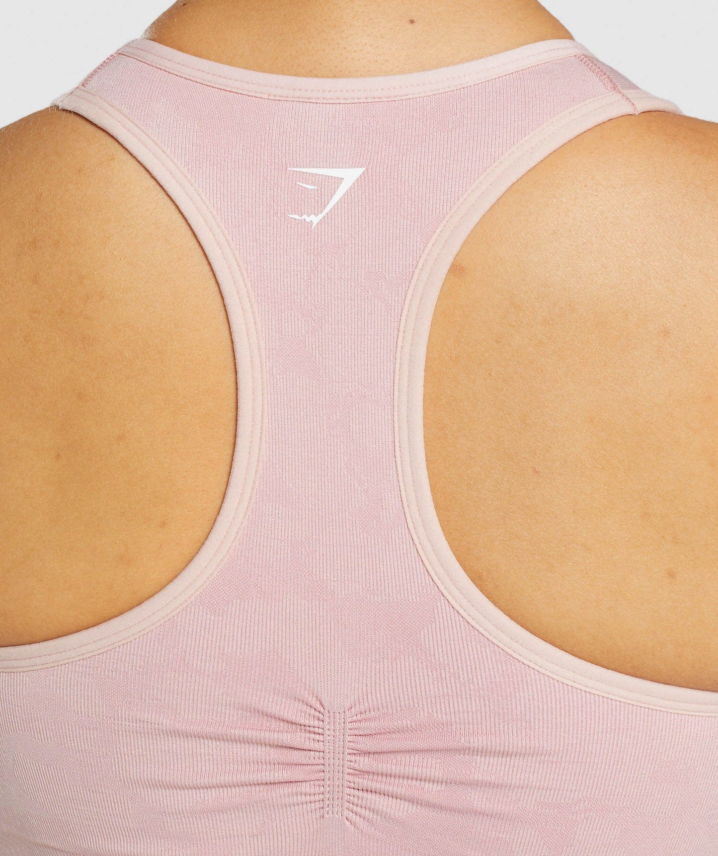 Gymshark Adapt Camo Seamless Racer Back Sports Bra - Light Pink