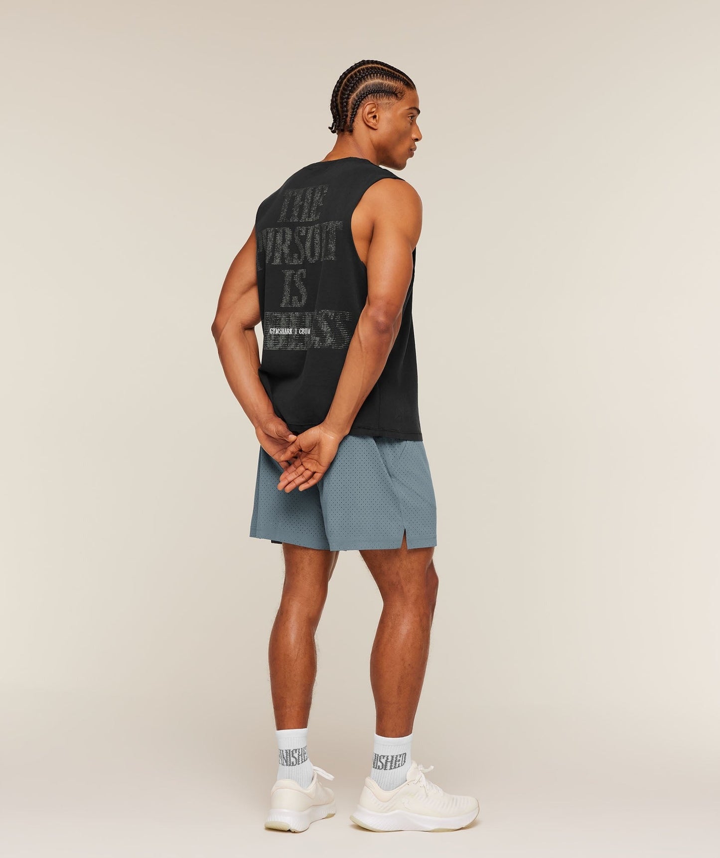 Gymshark x CBUM Washed Sleeveless T-Shirt - Black