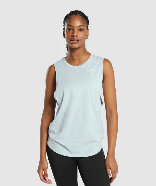 Gymshark Training Drop Arm Tank - Fresh Blue