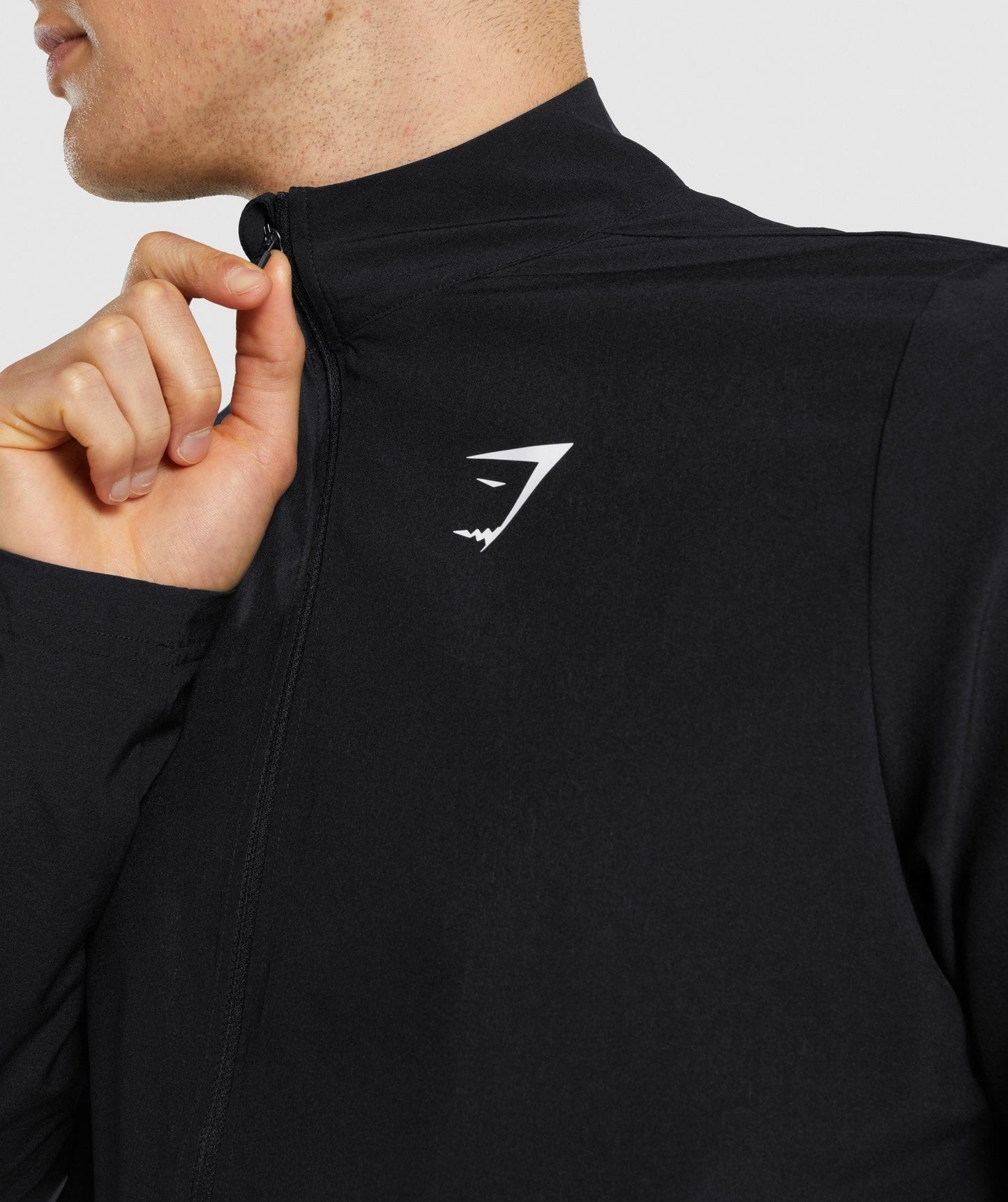 Gymshark Arrival Woven Full Zip Jacket - Black