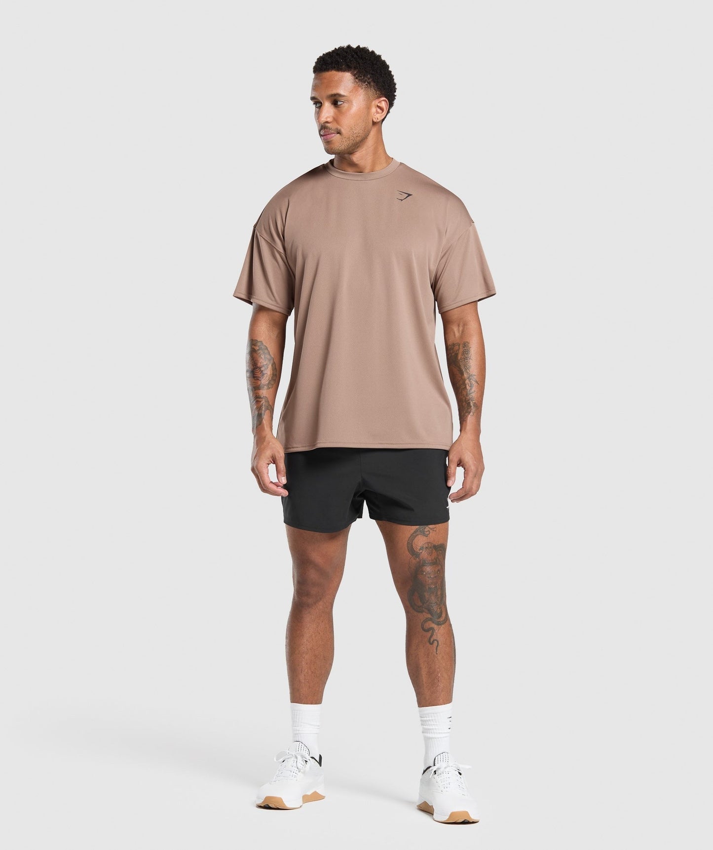 Gymshark Arrival Oversized T-Shirt - Mocha Mauve