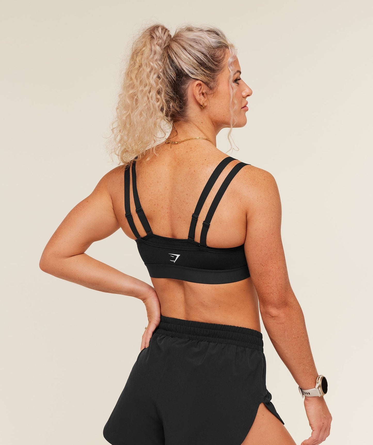 Gymshark Interval Seamless Medium Support Sports Bra - Black