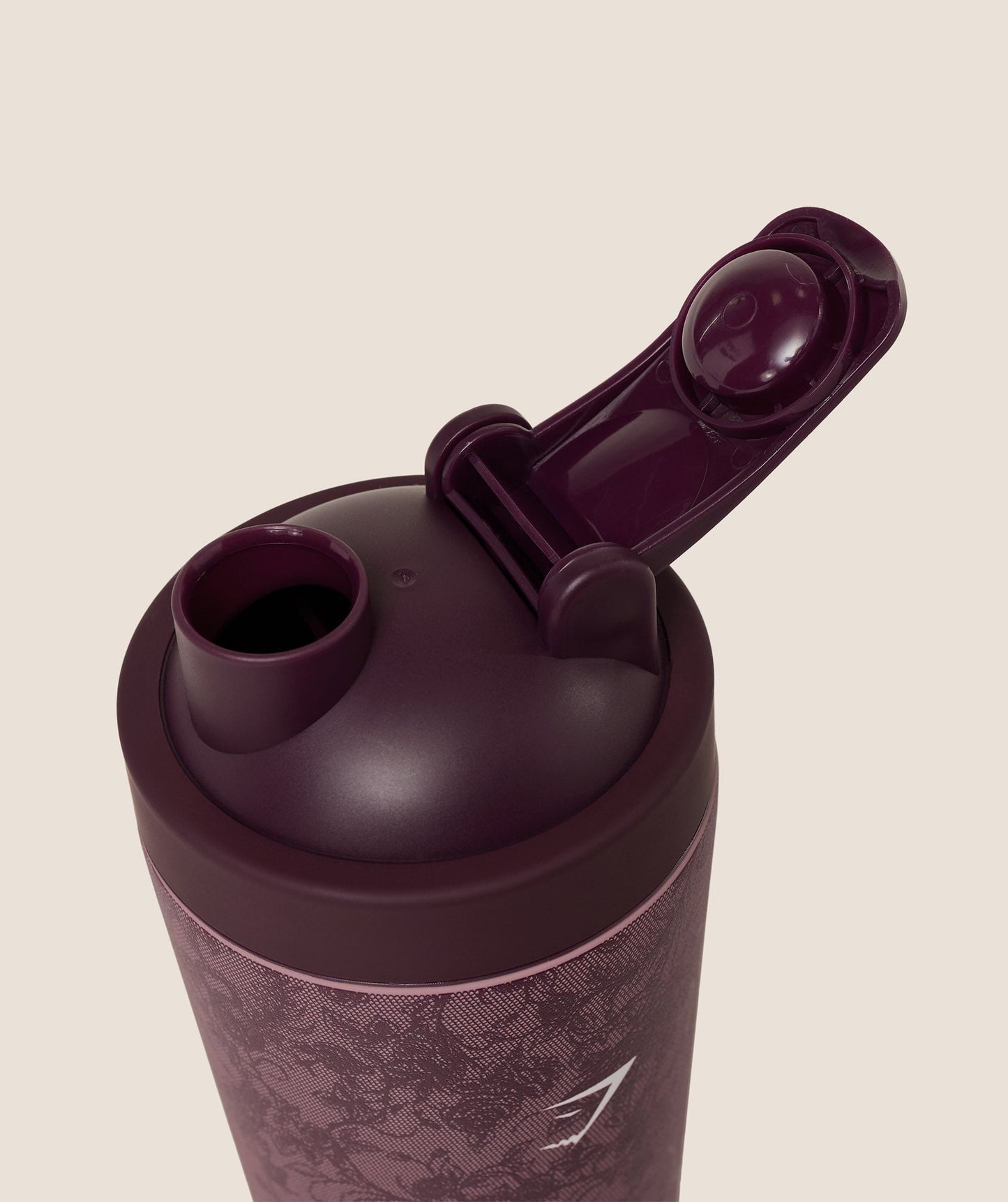 Gymshark Lace Graphic Metal Shaker - Impact Burgundy/Calm Pink