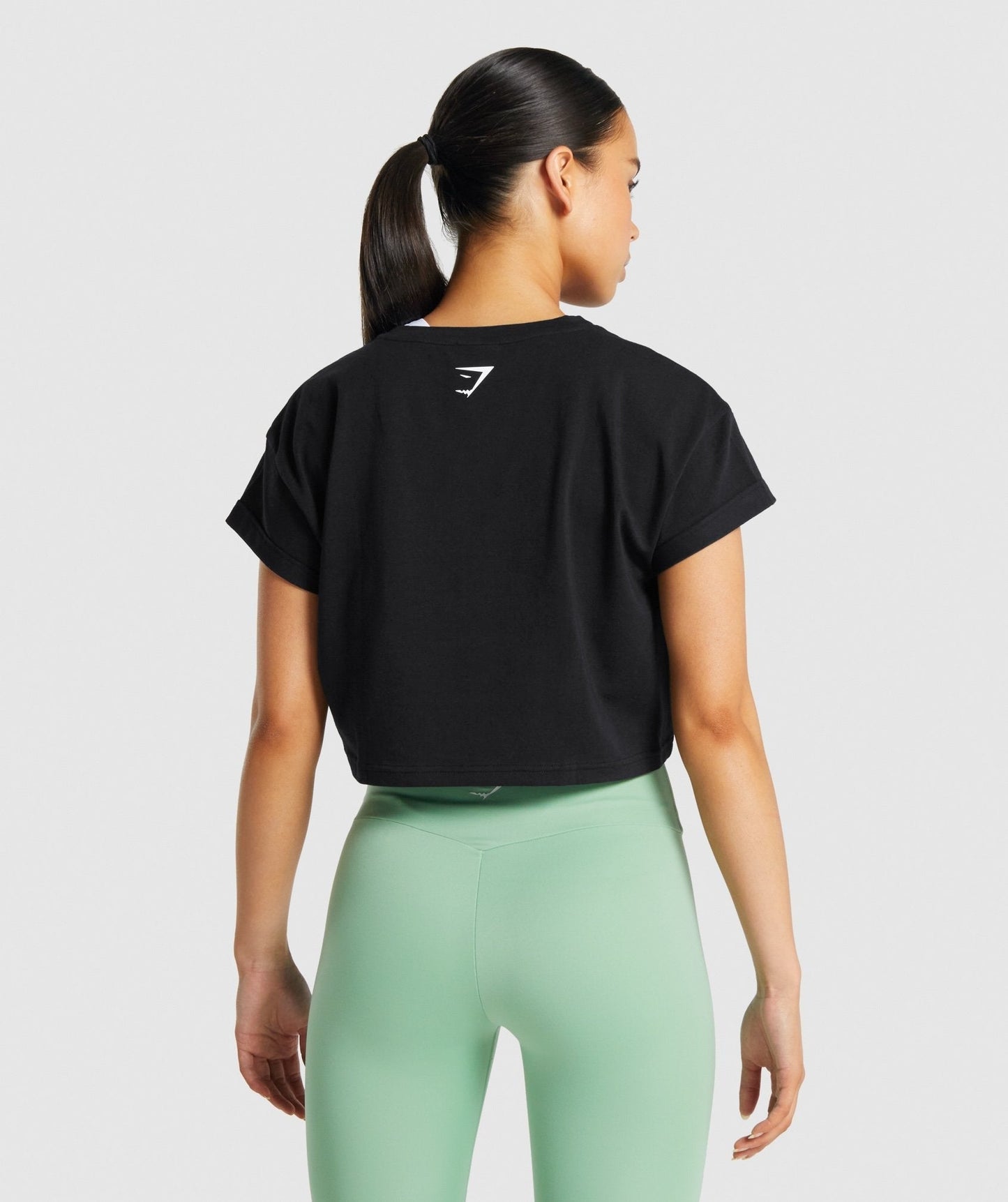 Gymshark Fraction Crop Top - Black