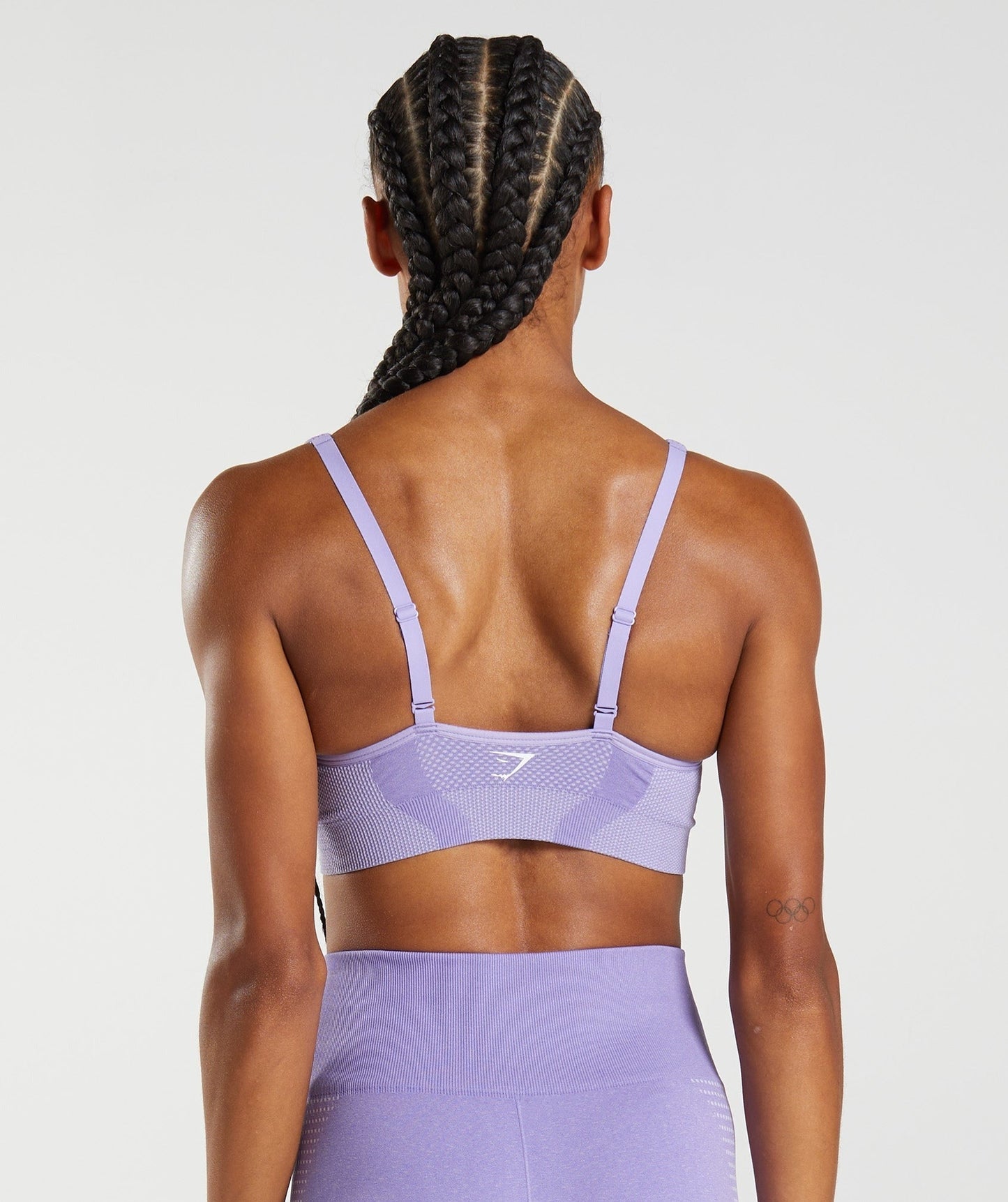 Gymshark Vital V Neck Sports Bra - Digital Violet Marl