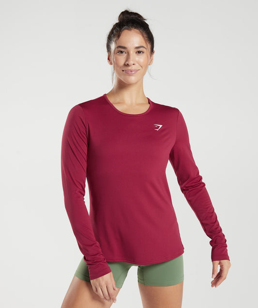 Gymshark Training Long Sleeve Top - Currant Pink