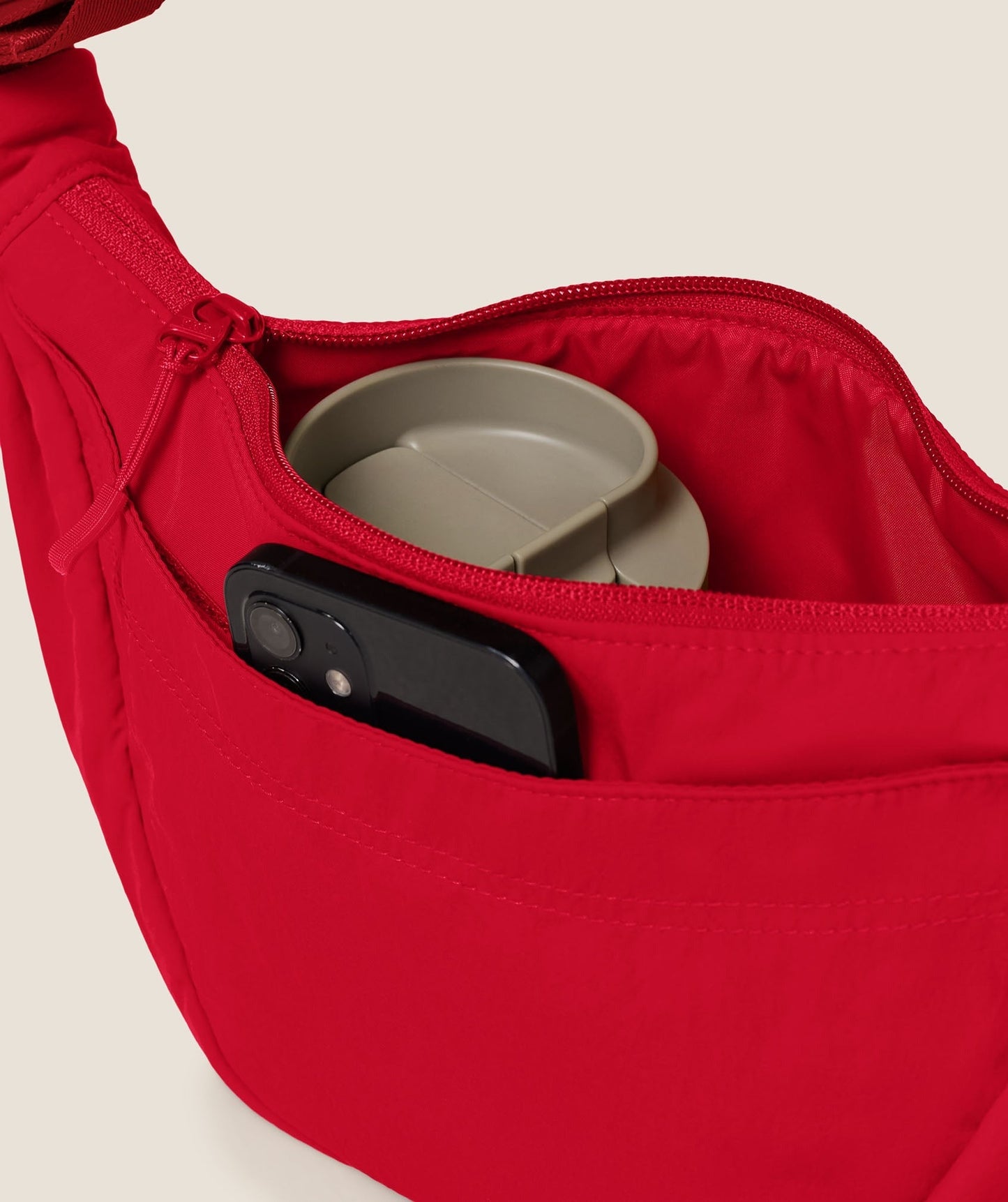 Gymshark Pleat Crossbody - Carmine Red