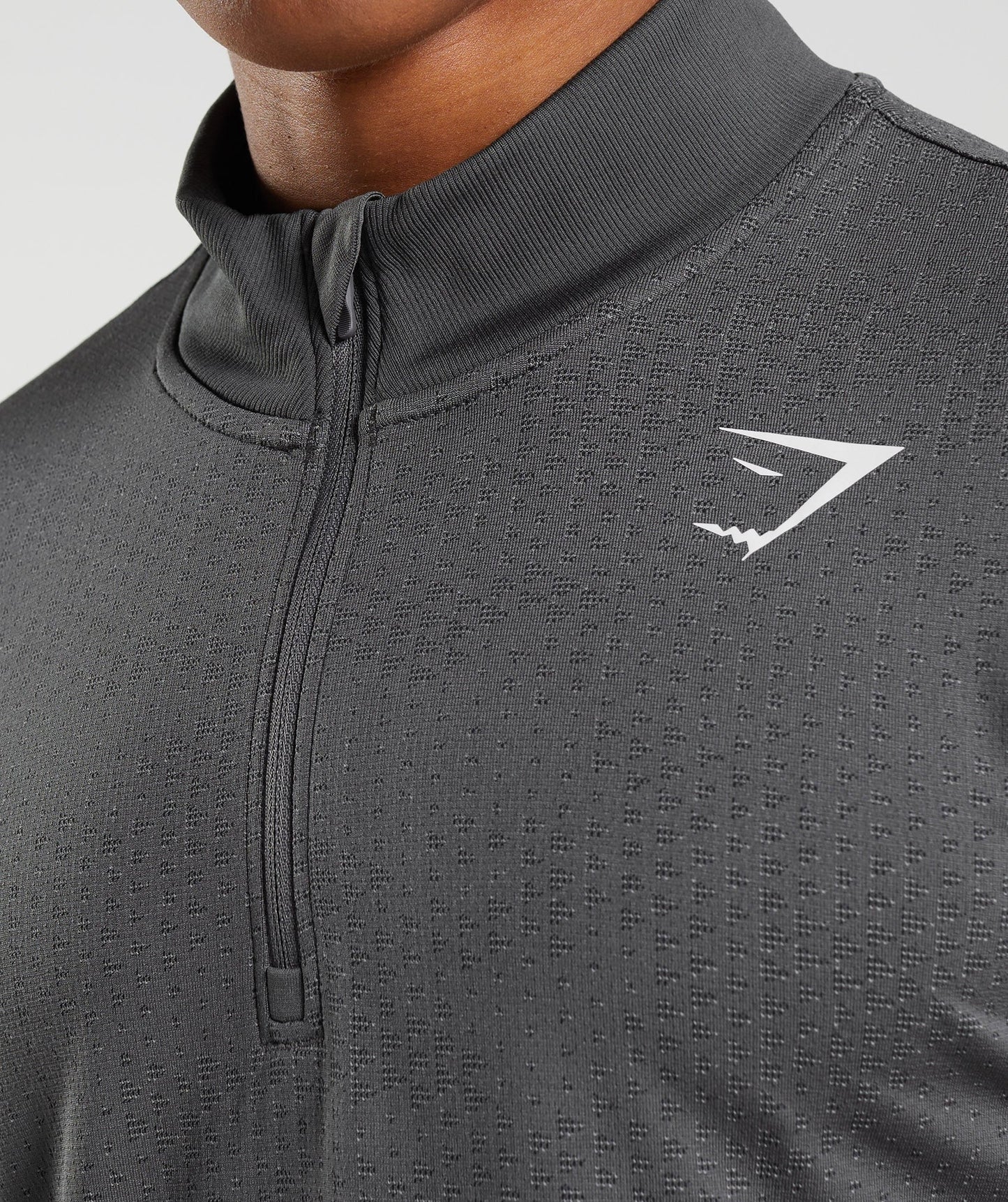 Gymshark Sport Seamless 1/4 Zip - Silhouette Grey/Black