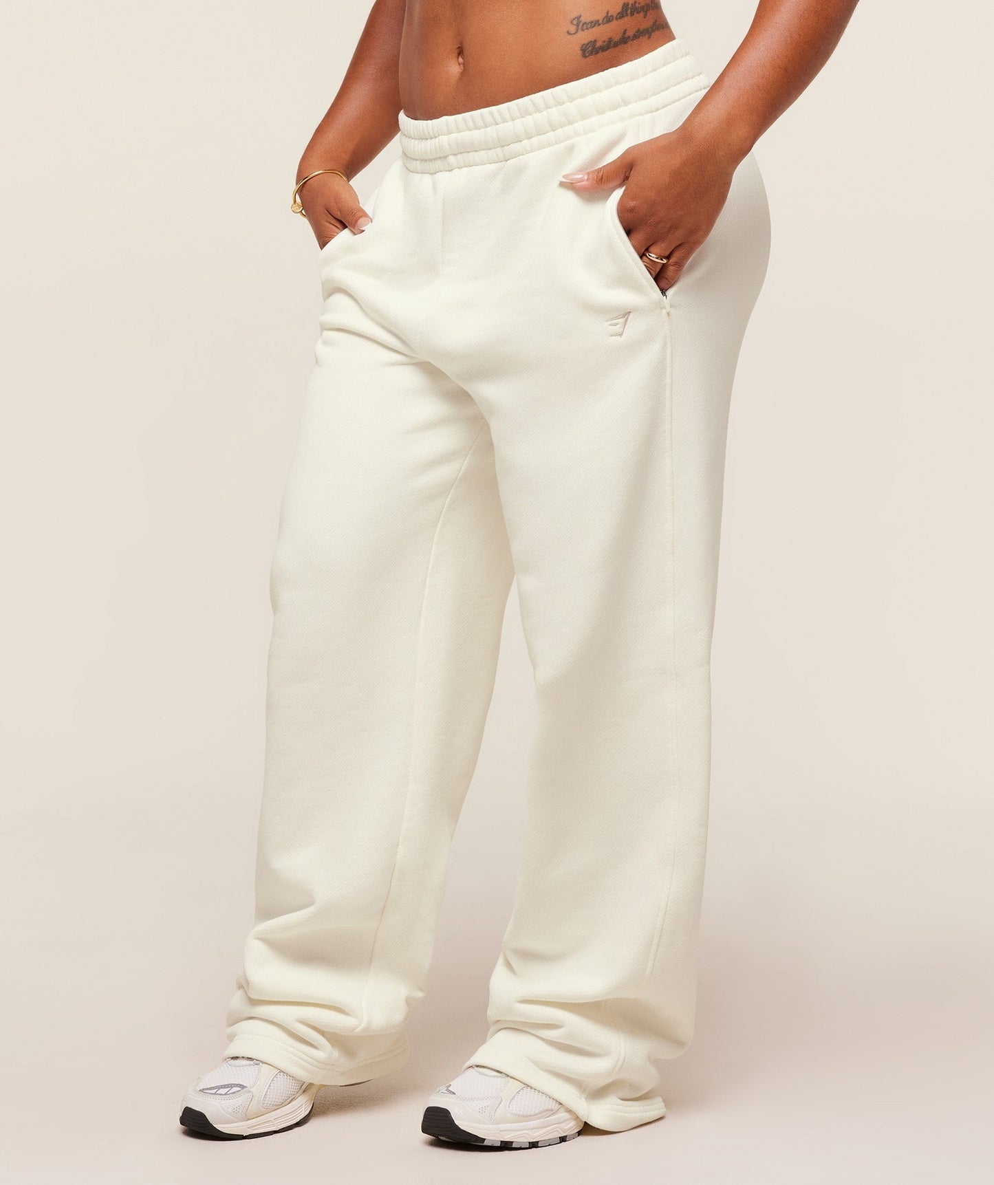 Gymshark x Analis Tracksuit Pants - Soft White