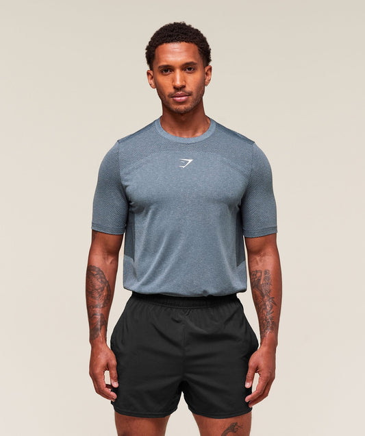 Gymshark Lightweight Seamless T-Shirt - Classic Blue/Success Blue