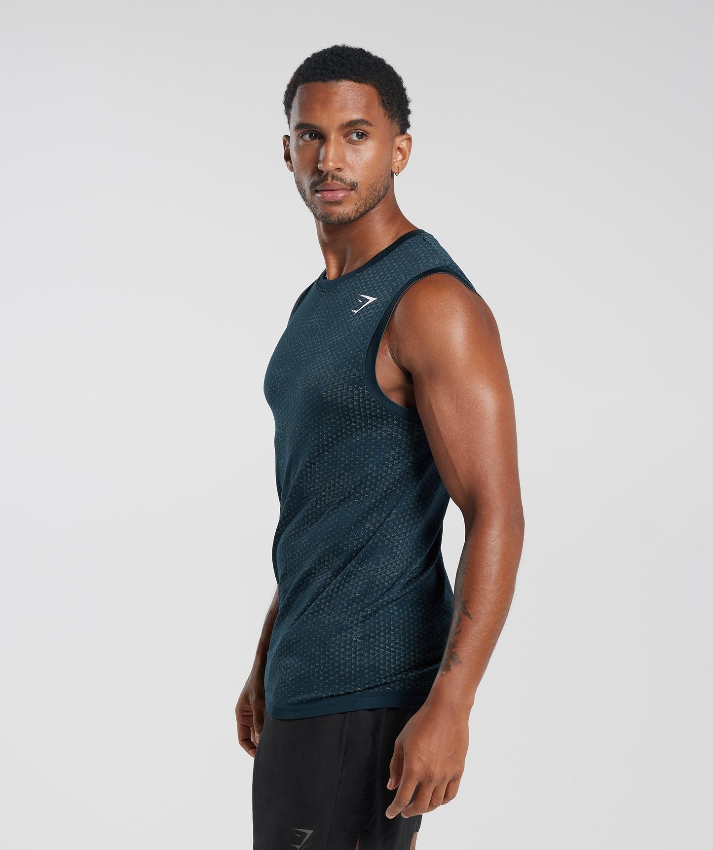 Gymshark Sport Seamless Tank - Navy/Denim Teal