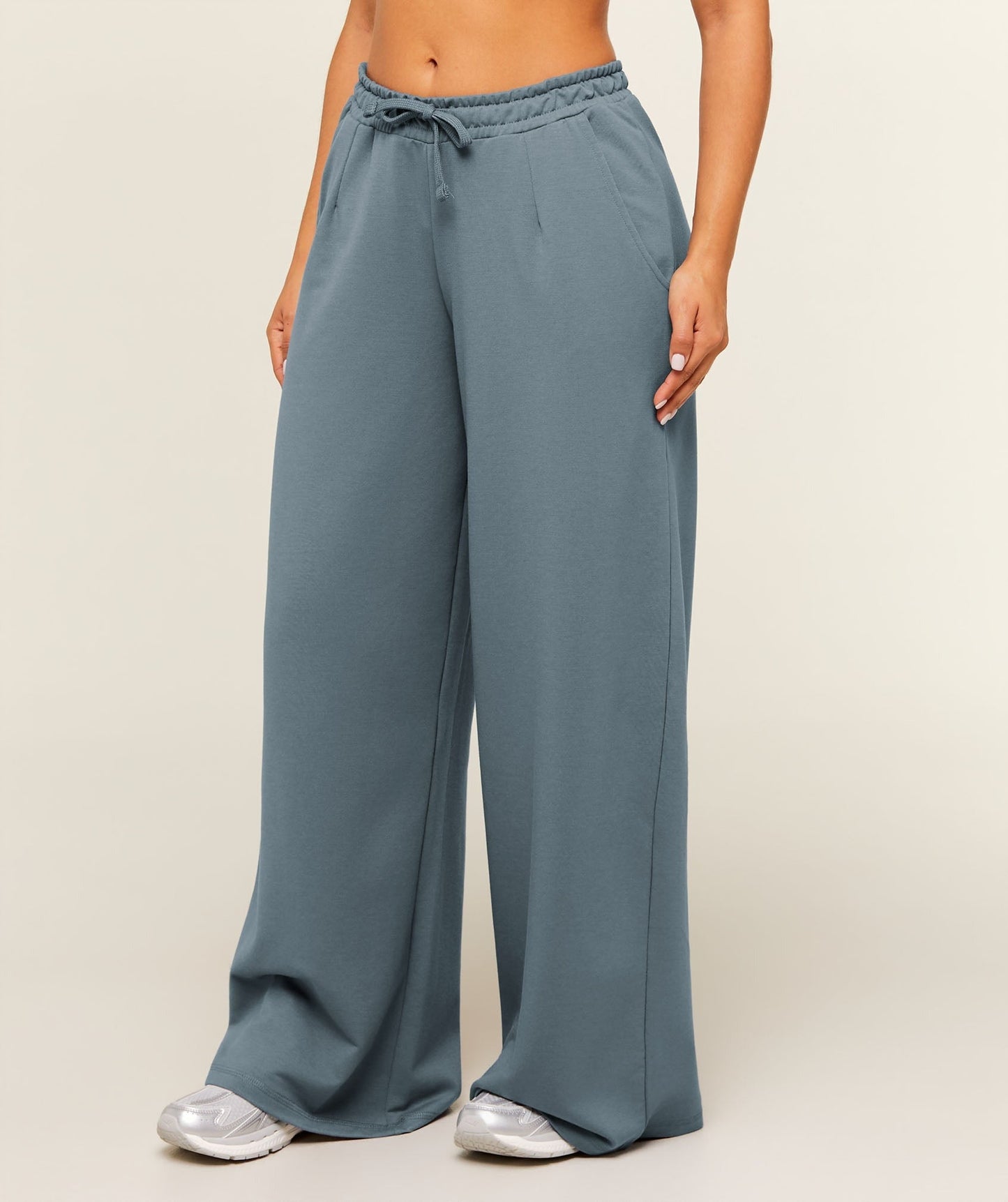 Gymshark Lightweight Wide Leg Pant Short - Iron Blue