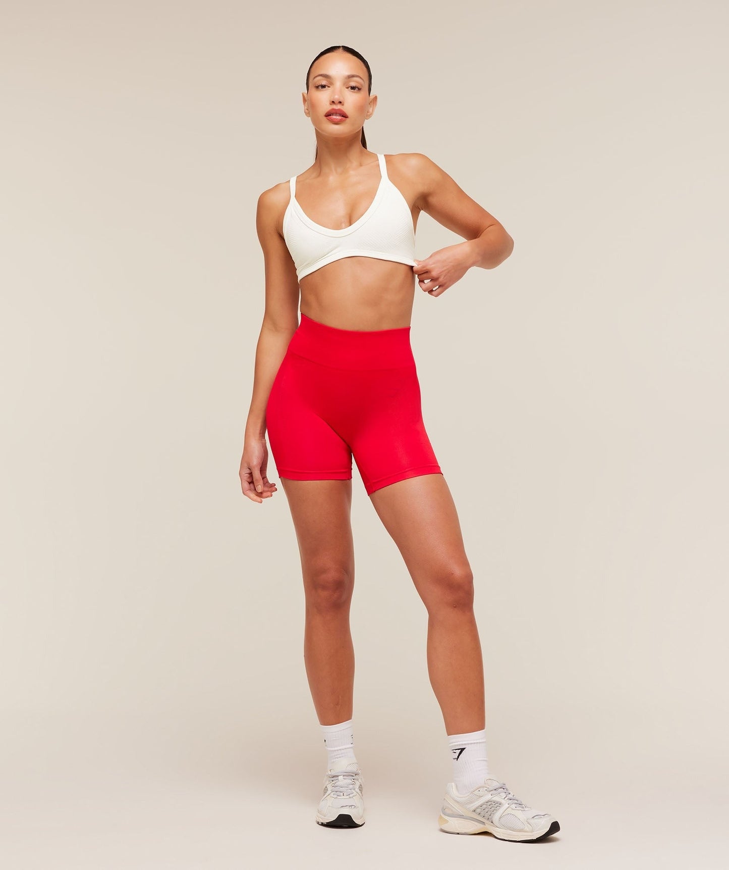 Gymshark Energise Seamless Sports Bra - Soft White