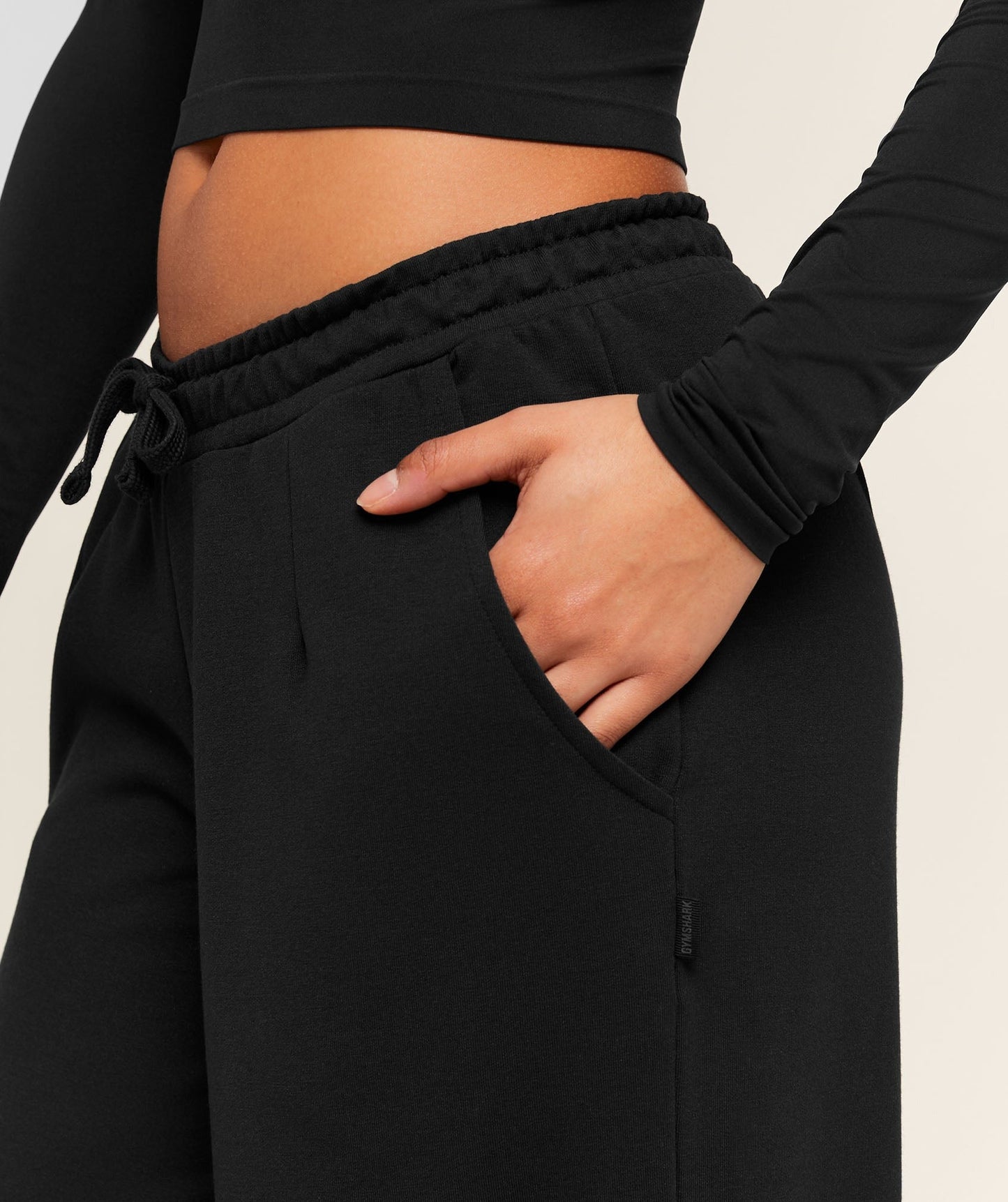 Gymshark Lightweight Wide Leg Pant Tall - Black
