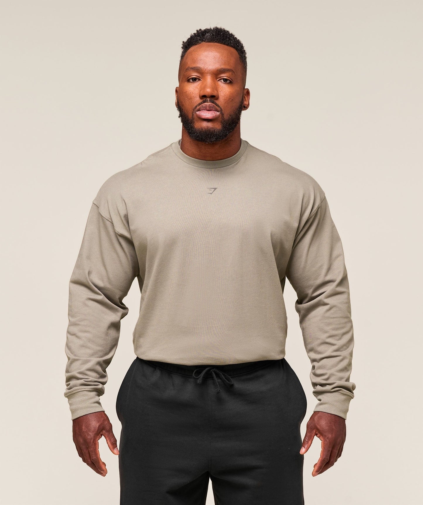 Gymshark We Do Gym Long Sleeve T-Shirt - Linen Brown