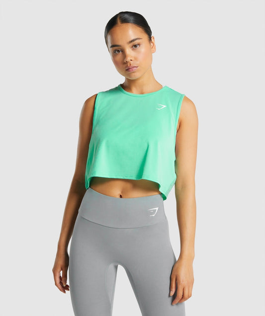 Gymshark Training Crop Tank - Turquoise