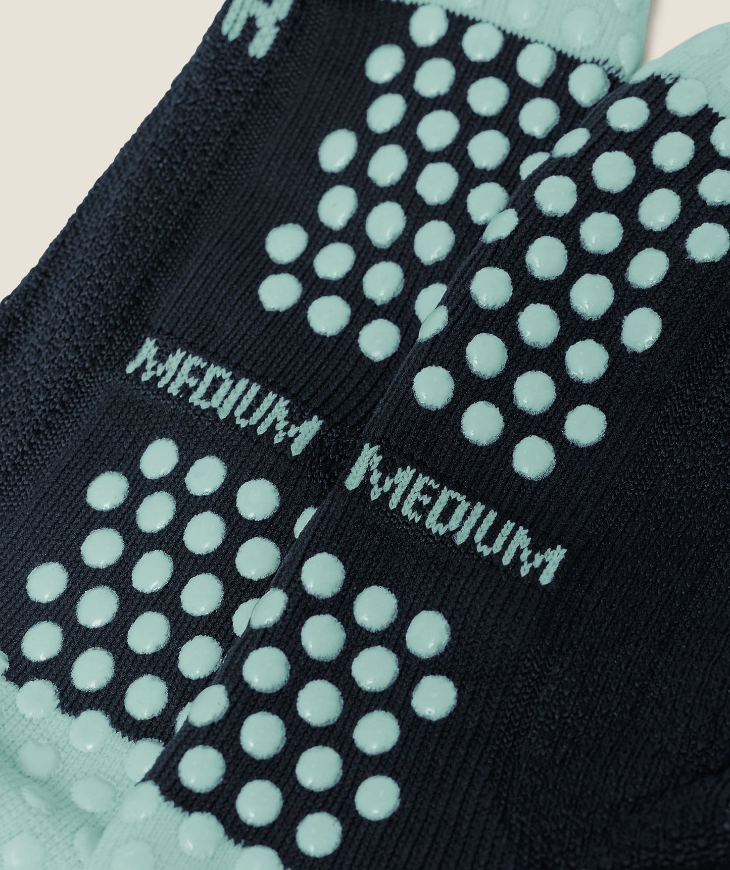 Gymshark Hybrid Training Grip Socks Single - Black/Pop Turquoise