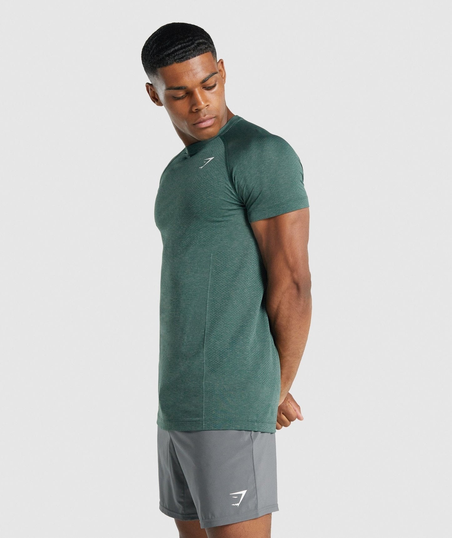 Gymshark Vital Light T-Shirt - Dark Green Marl