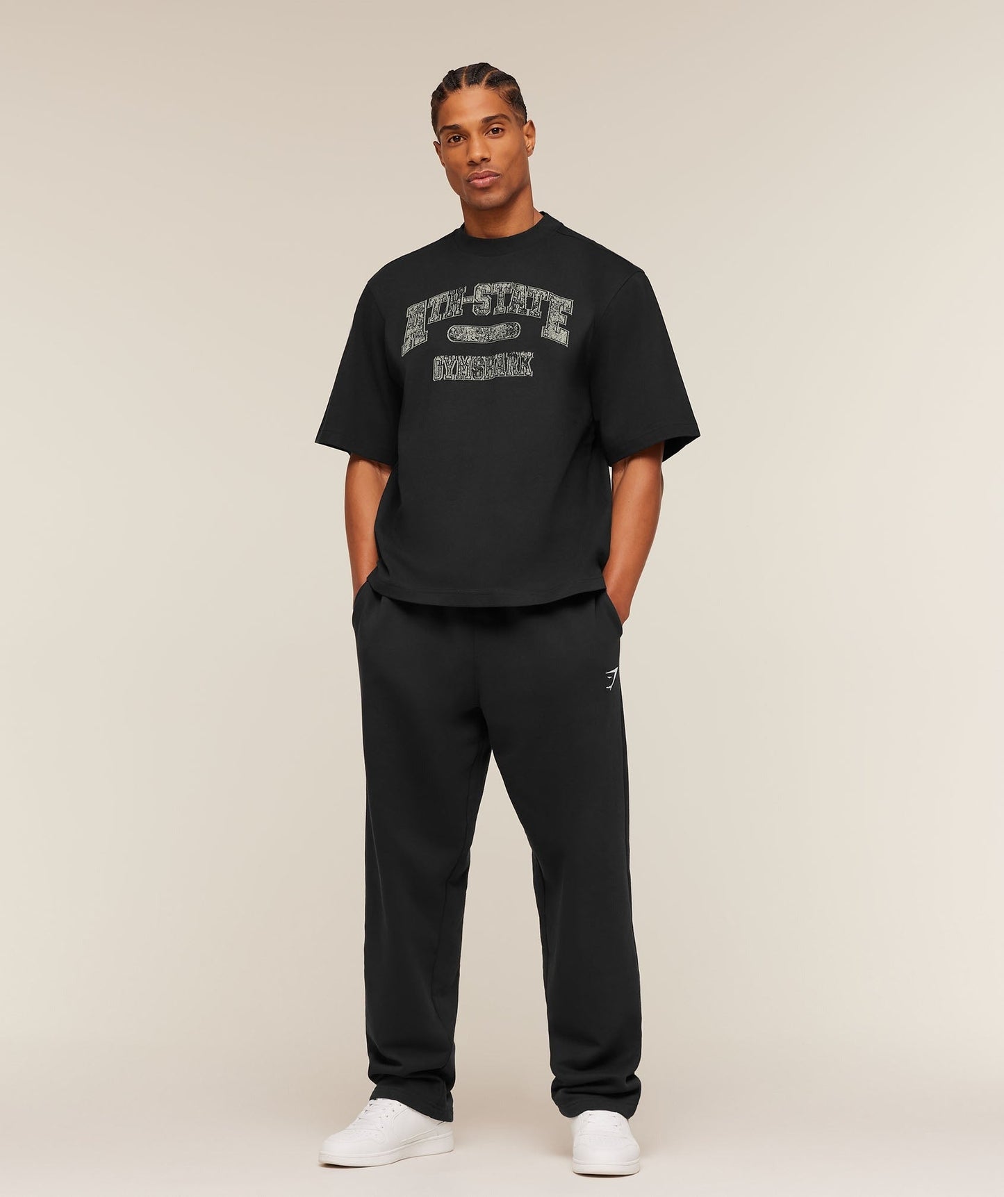 Gymshark Ath-State Graphic T-Shirt - Black