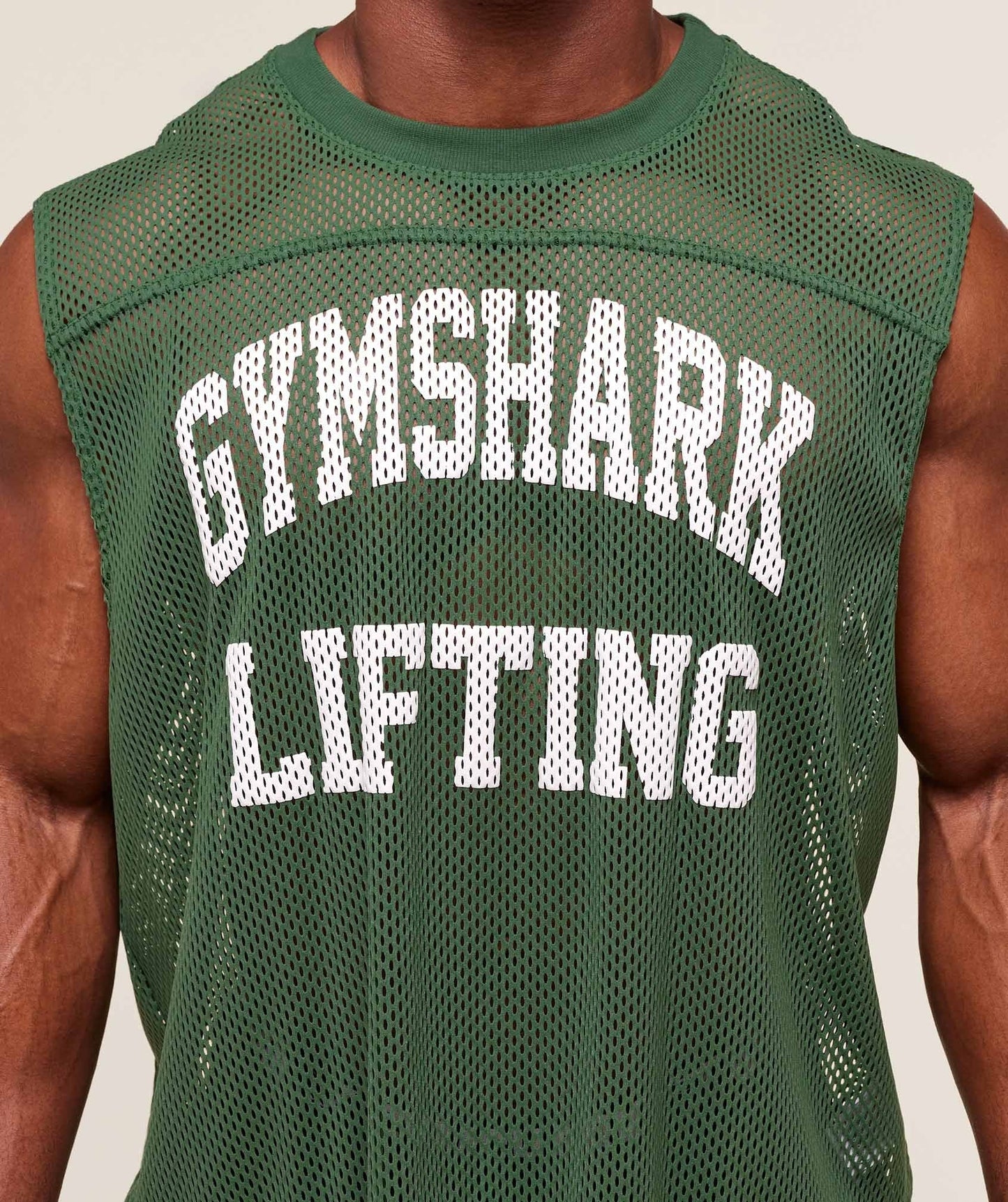 Gymshark Mesh Oversized Tank - Classic Green