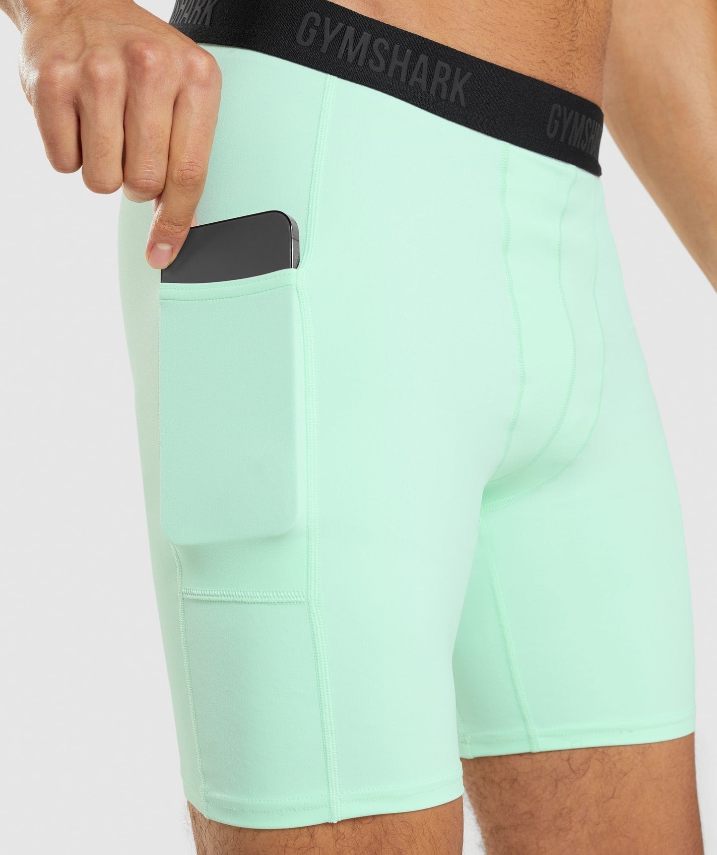 Gymshark //Steve Cook Baselayer Shorts - Turbo Blue