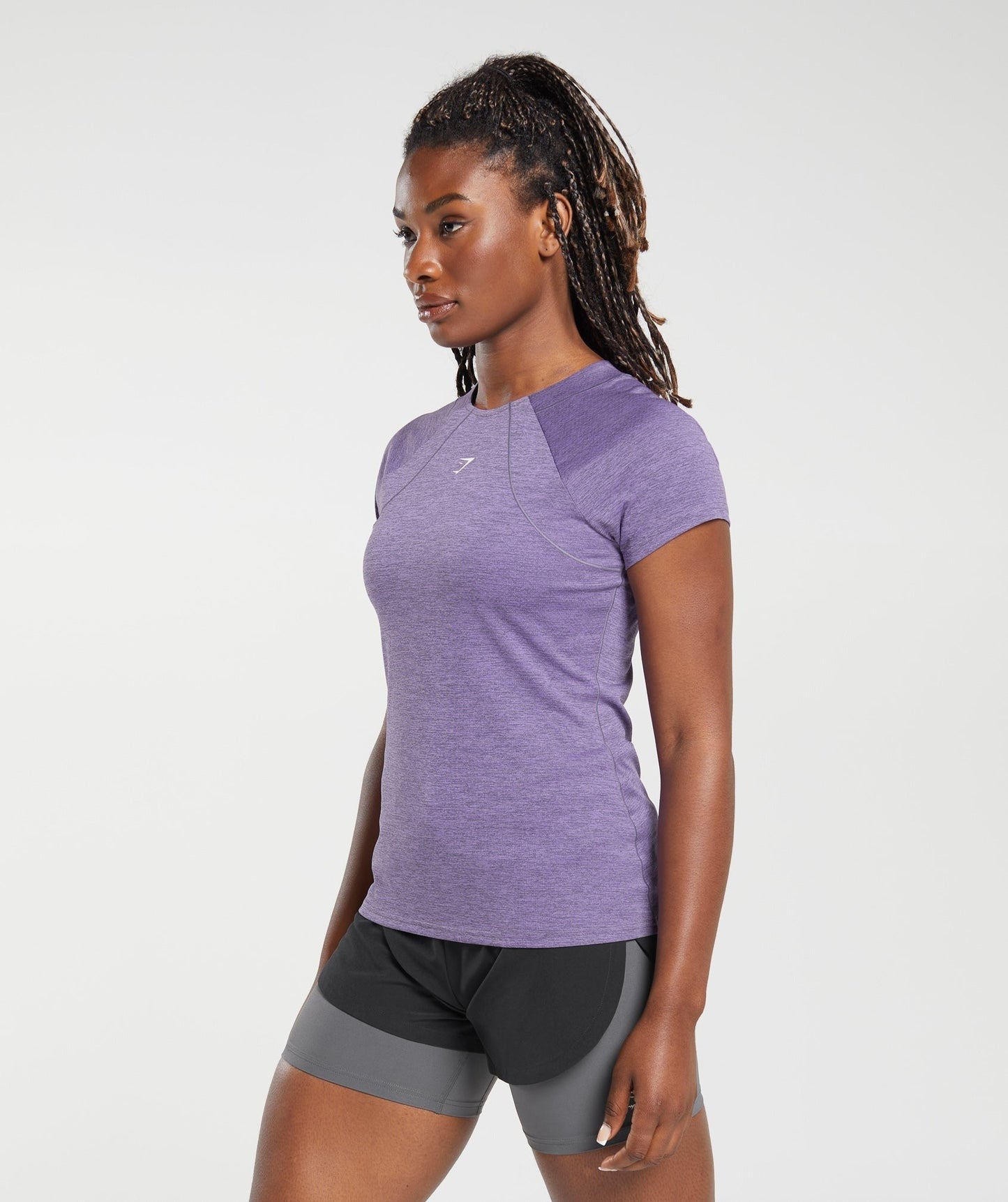 Gymshark Running T-Shirt - Dewberry Purple/Grape Purple