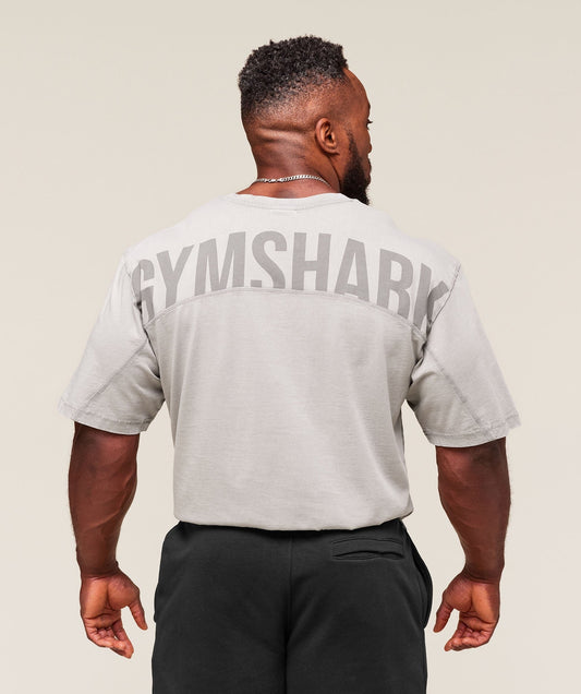 Gymshark Power Washed T-Shirt - Smokey Grey