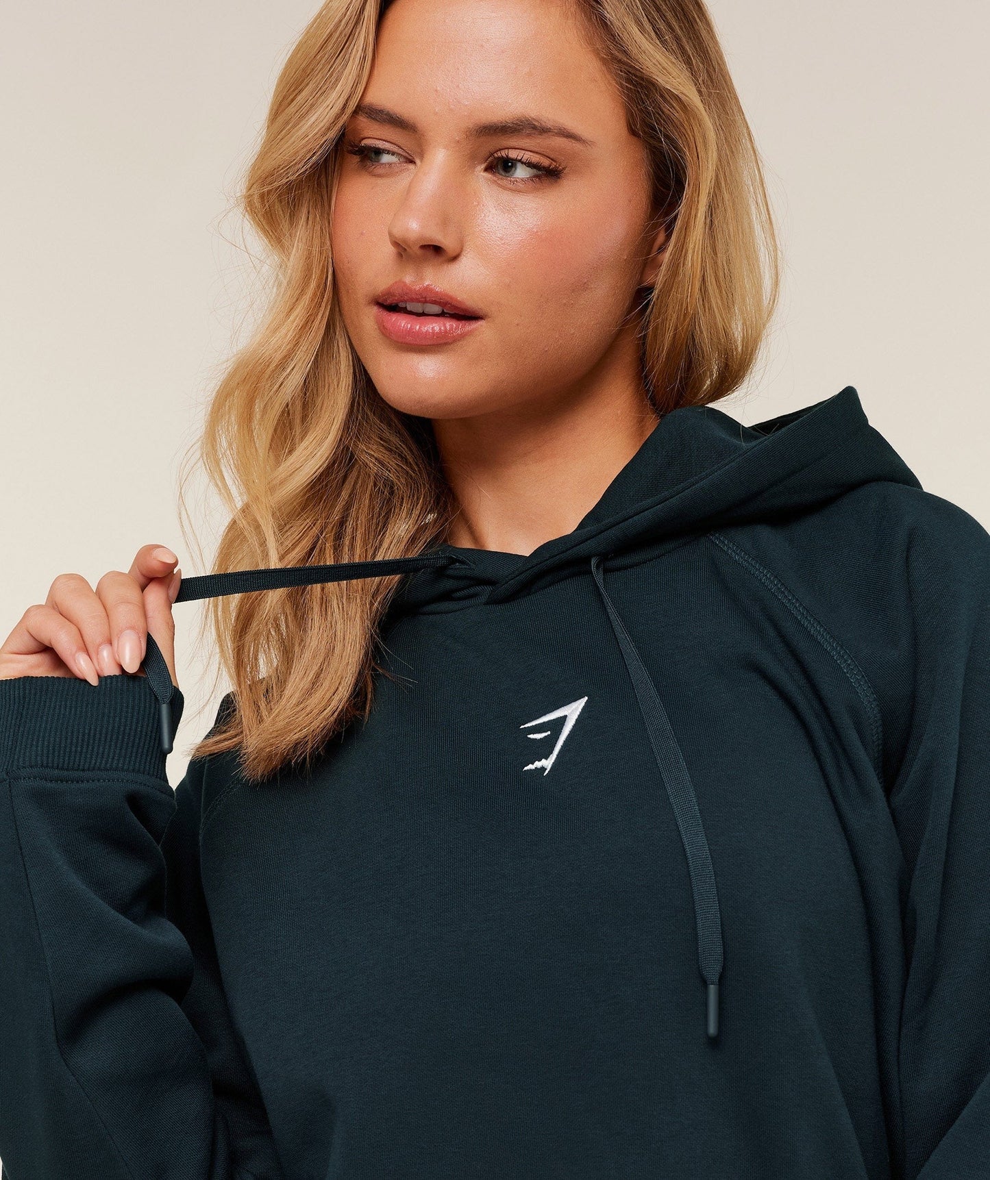 Gymshark Training Oversized Fleece Hoodie - Deep Petrol Blue