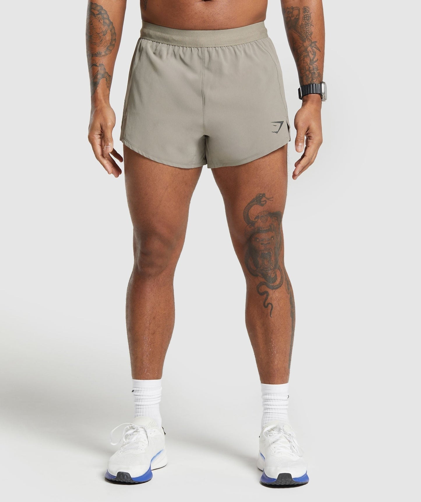 Gymshark Apex Run 5" Shorts - Linen Brown