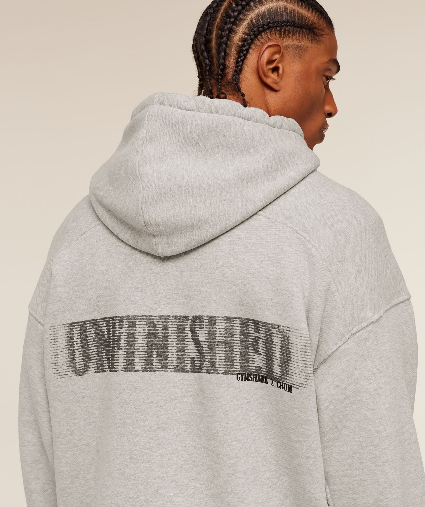 Gymshark x CBUM Washed Hoodie - Bros Stone Grey Marl