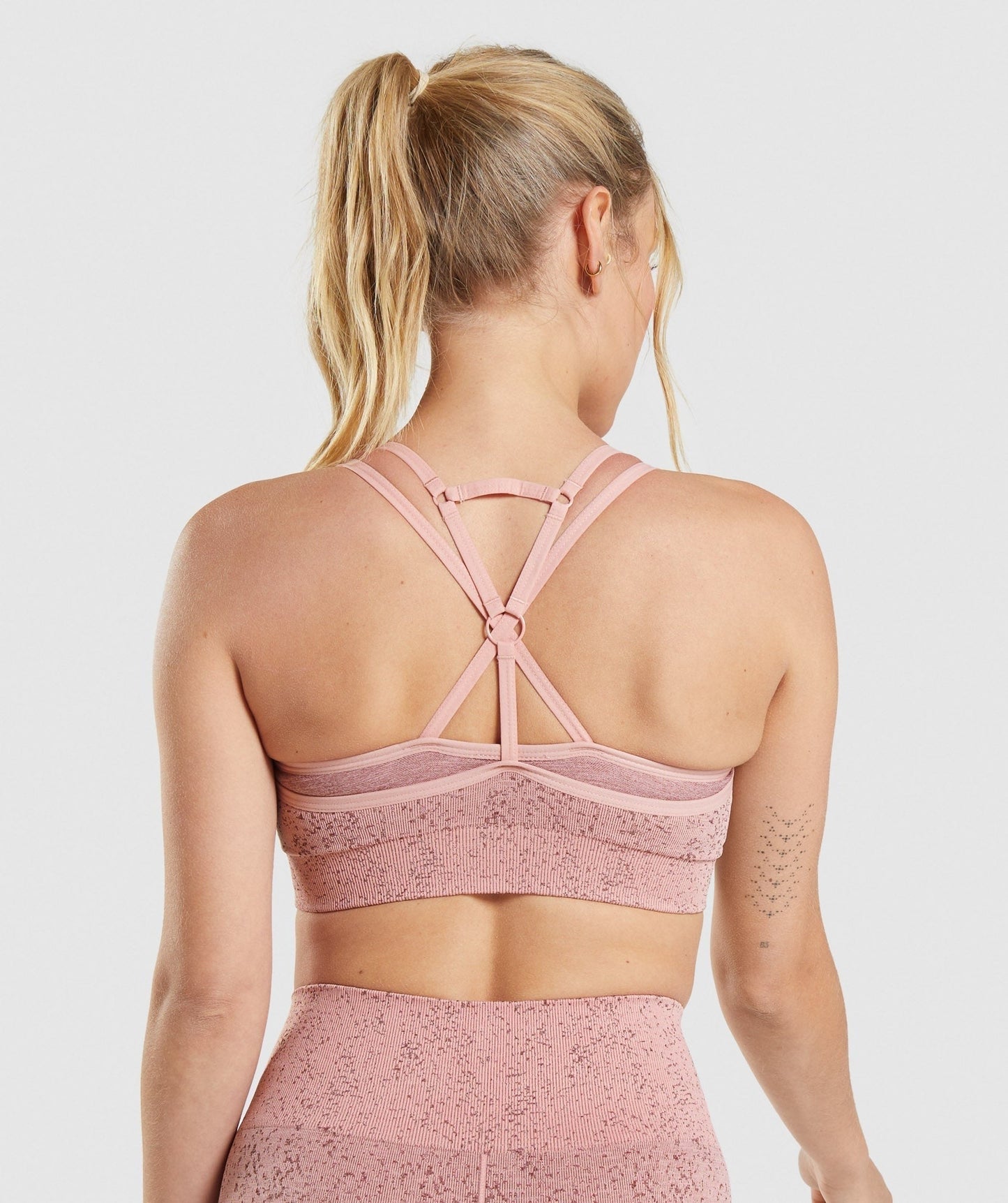 Gymshark Adapt Fleck Seamless Sports Bra - Mineral | Paige Pink