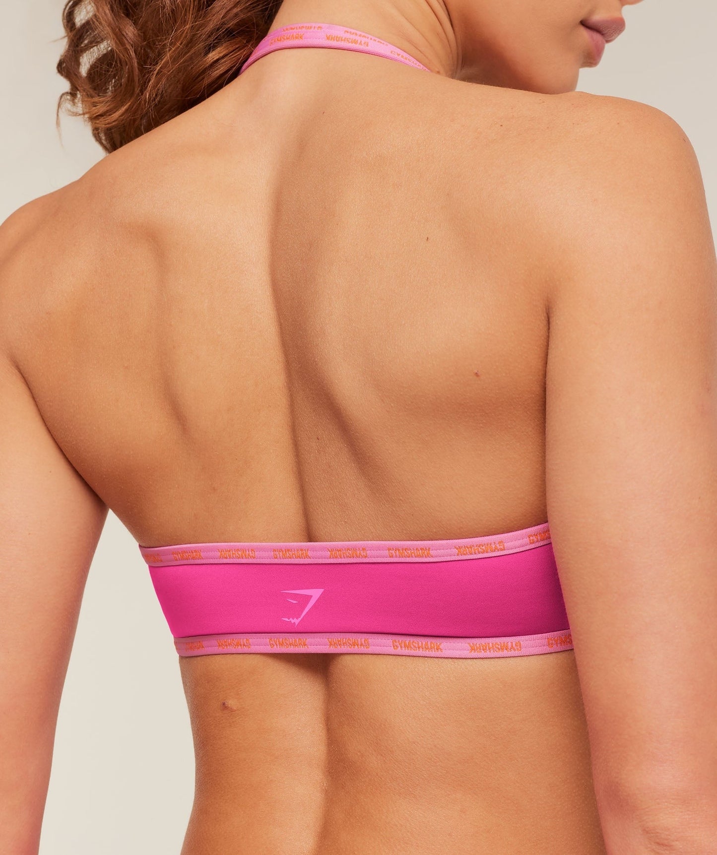 Gymshark Micro Logo Clasp Minimal Bra - Super-Set Pink